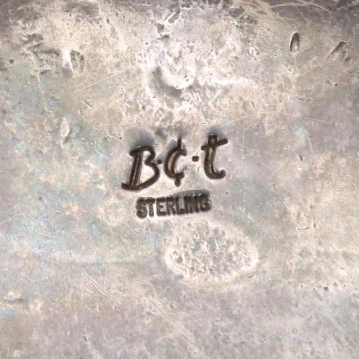 Floyd Becenti Jr. Navajo Diné Sterling Silver Storyteller Belt Buckle