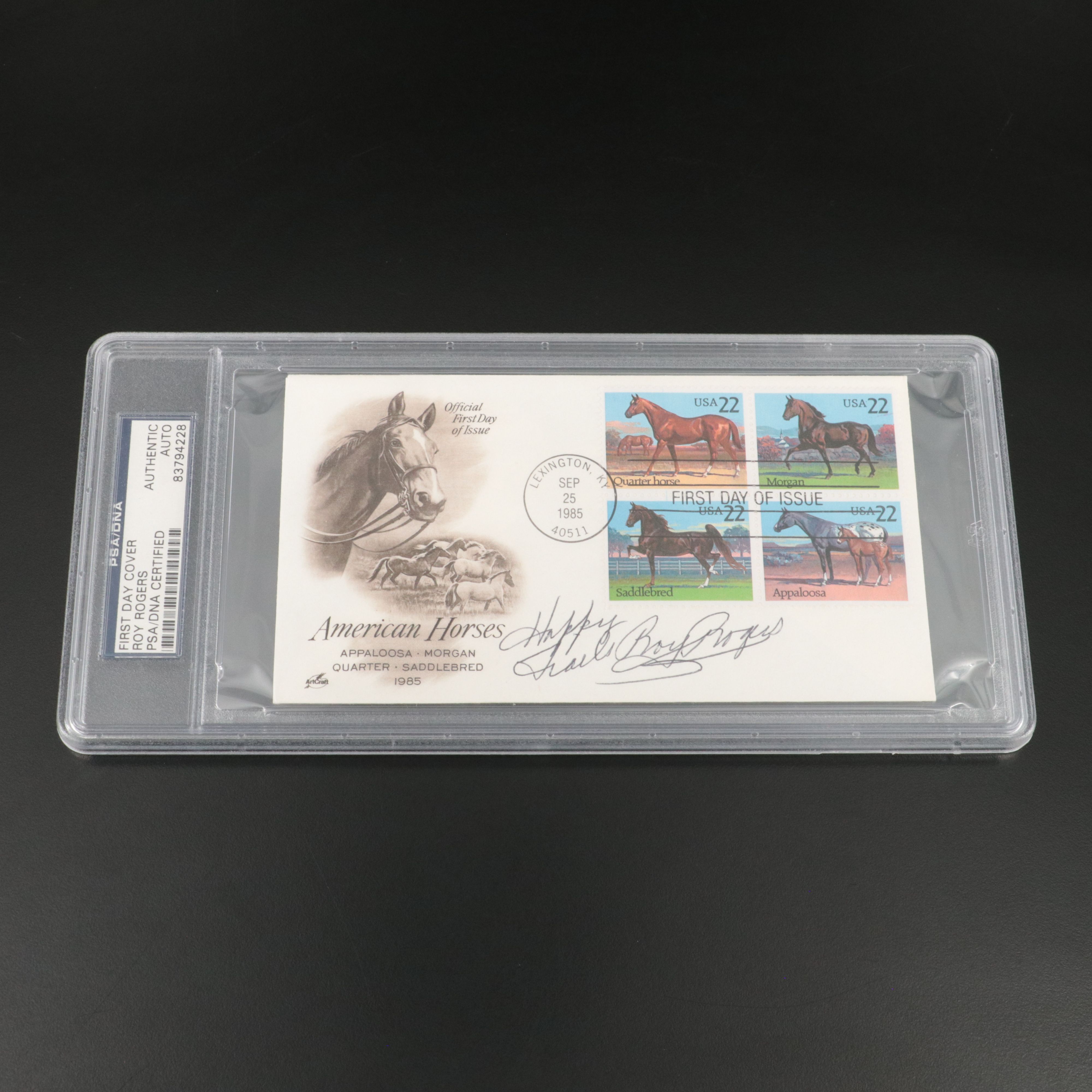 Roy Rogers and Happy Chandler Signatures, PSA