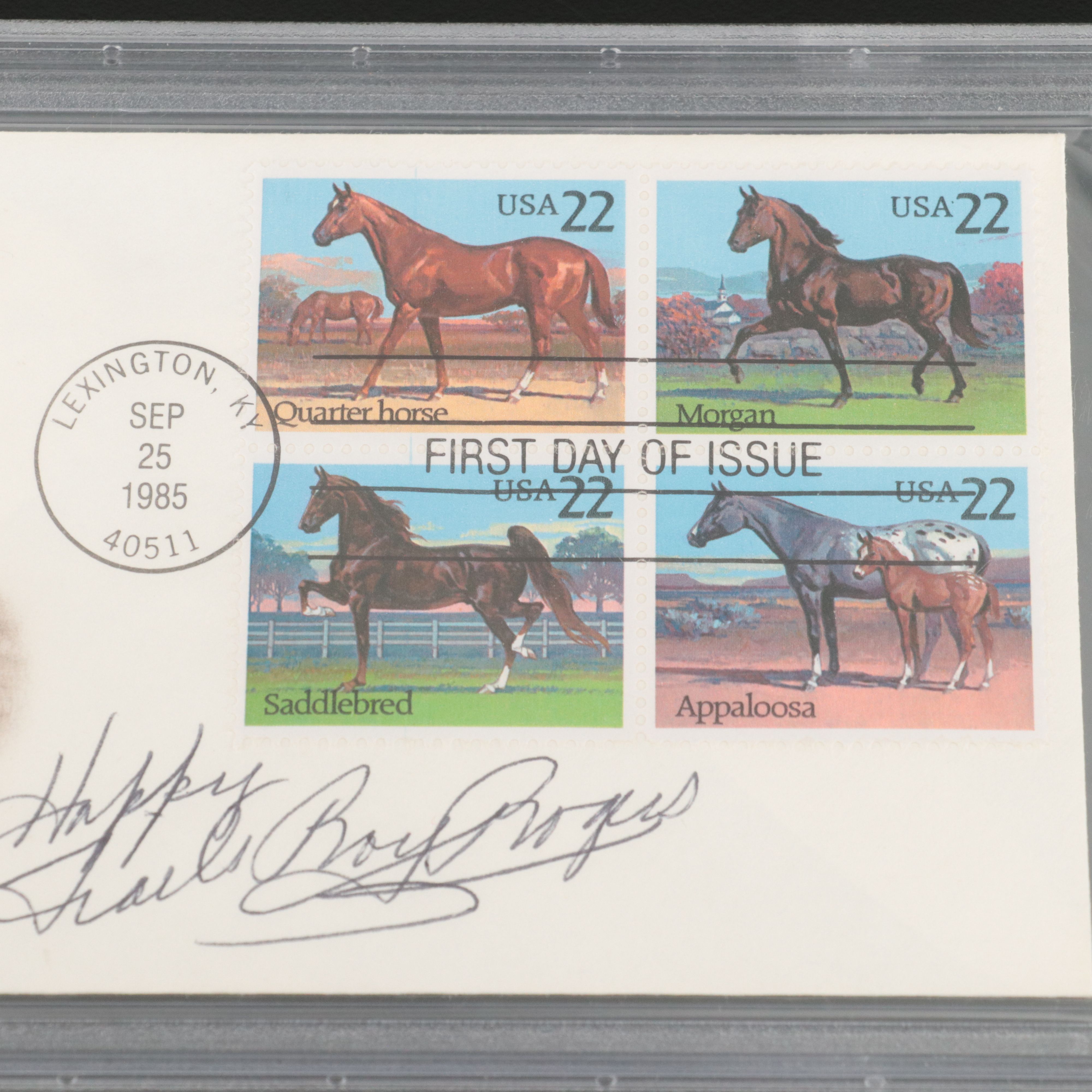 Roy Rogers and Happy Chandler Signatures, PSA