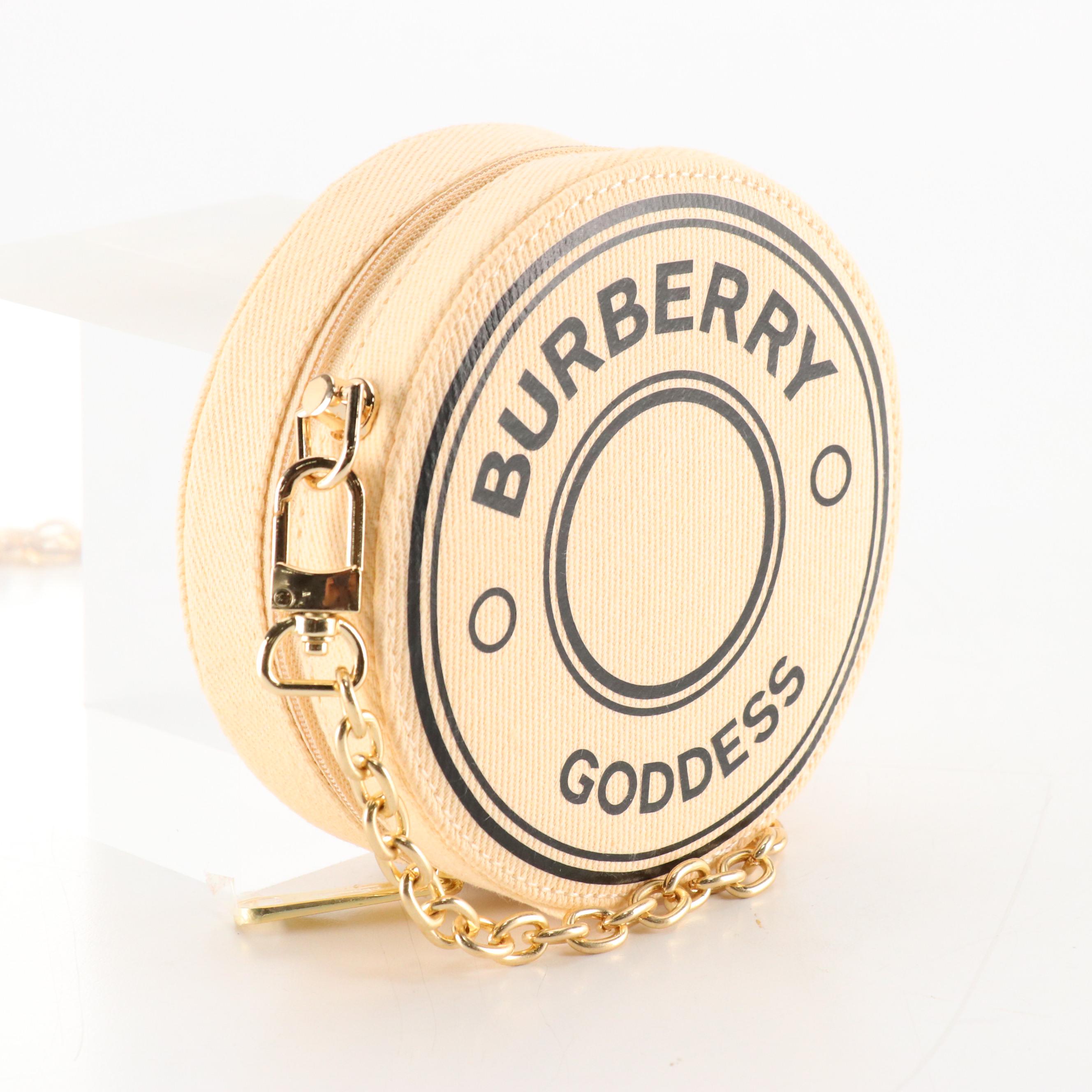 Burberry Goddess Promotional Zip-Around Case with Leather and Chain Link Straps