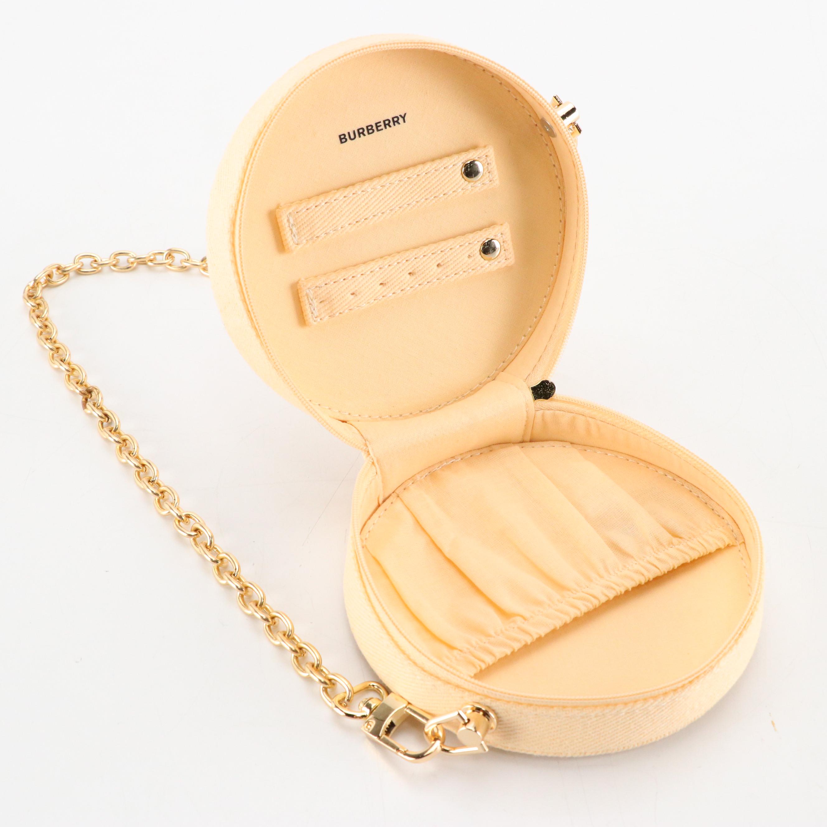 Burberry Goddess Promotional Zip-Around Case with Leather and Chain Link Straps