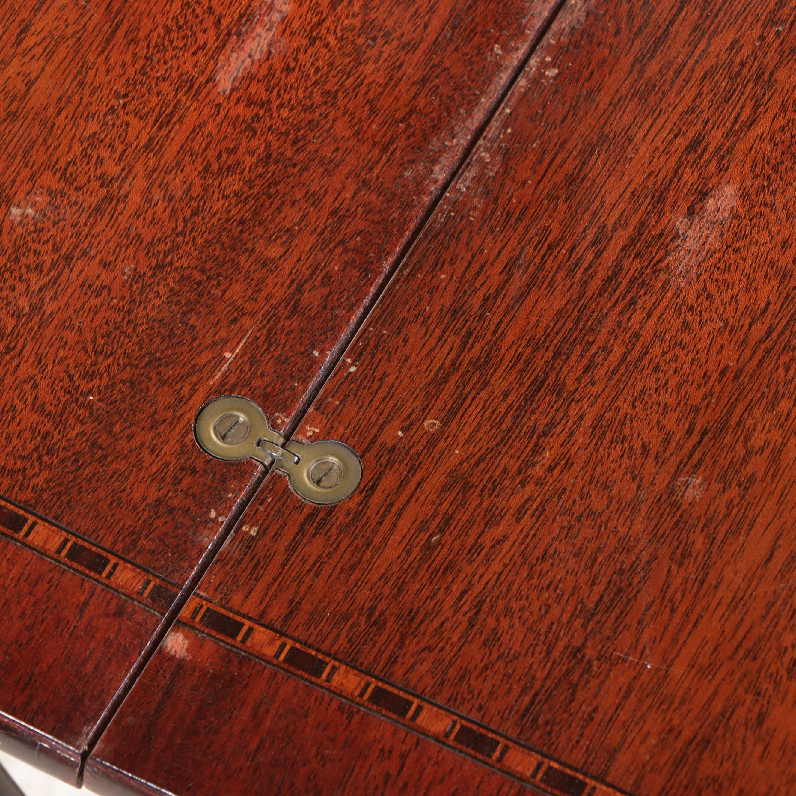 Curule-Form Mahogany Folding Table