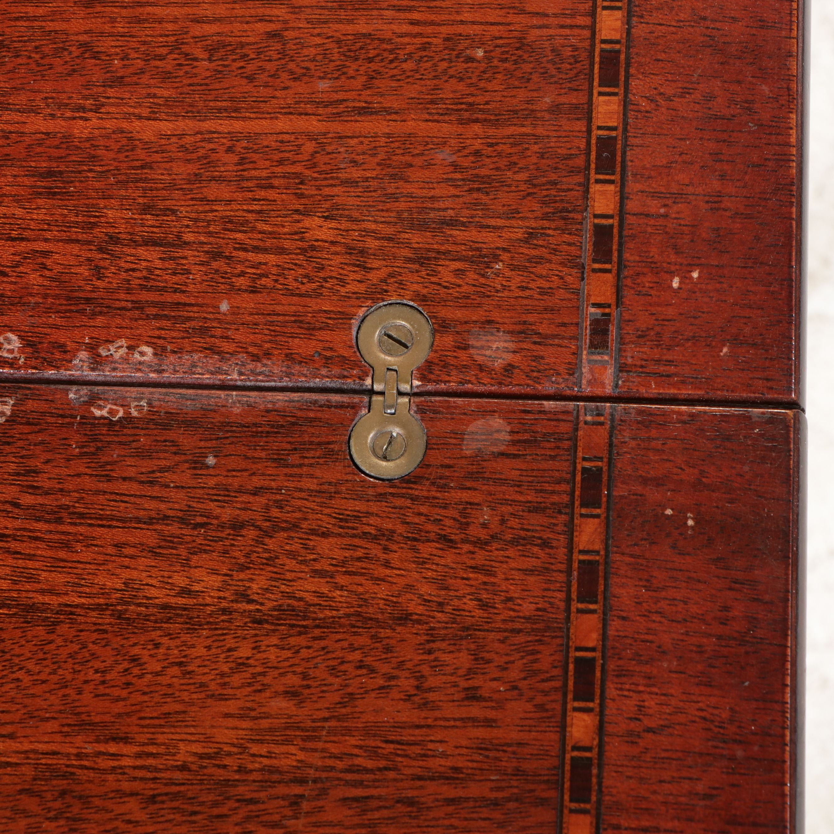 Curule-Form Mahogany Folding Table