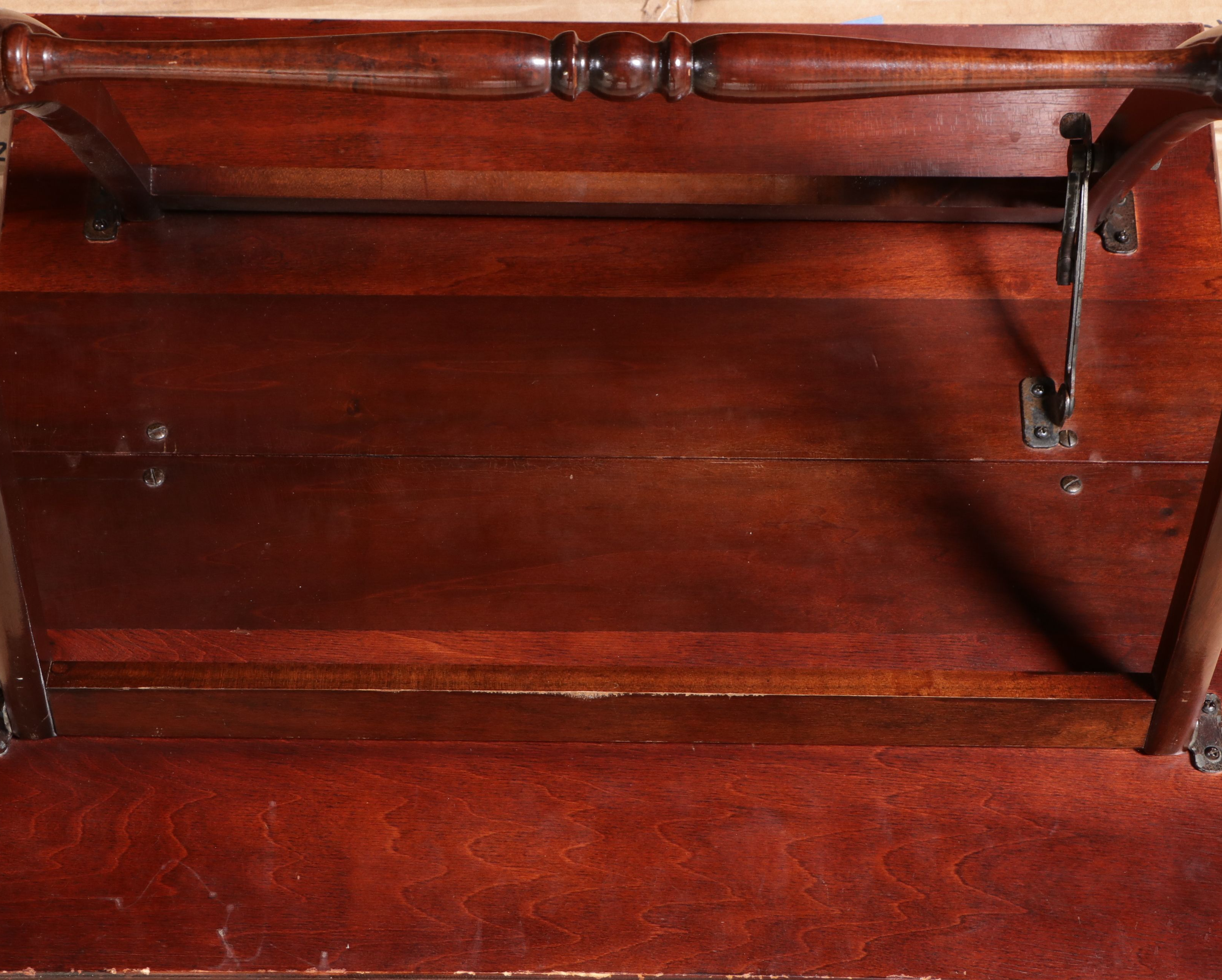 Curule-Form Mahogany Folding Table