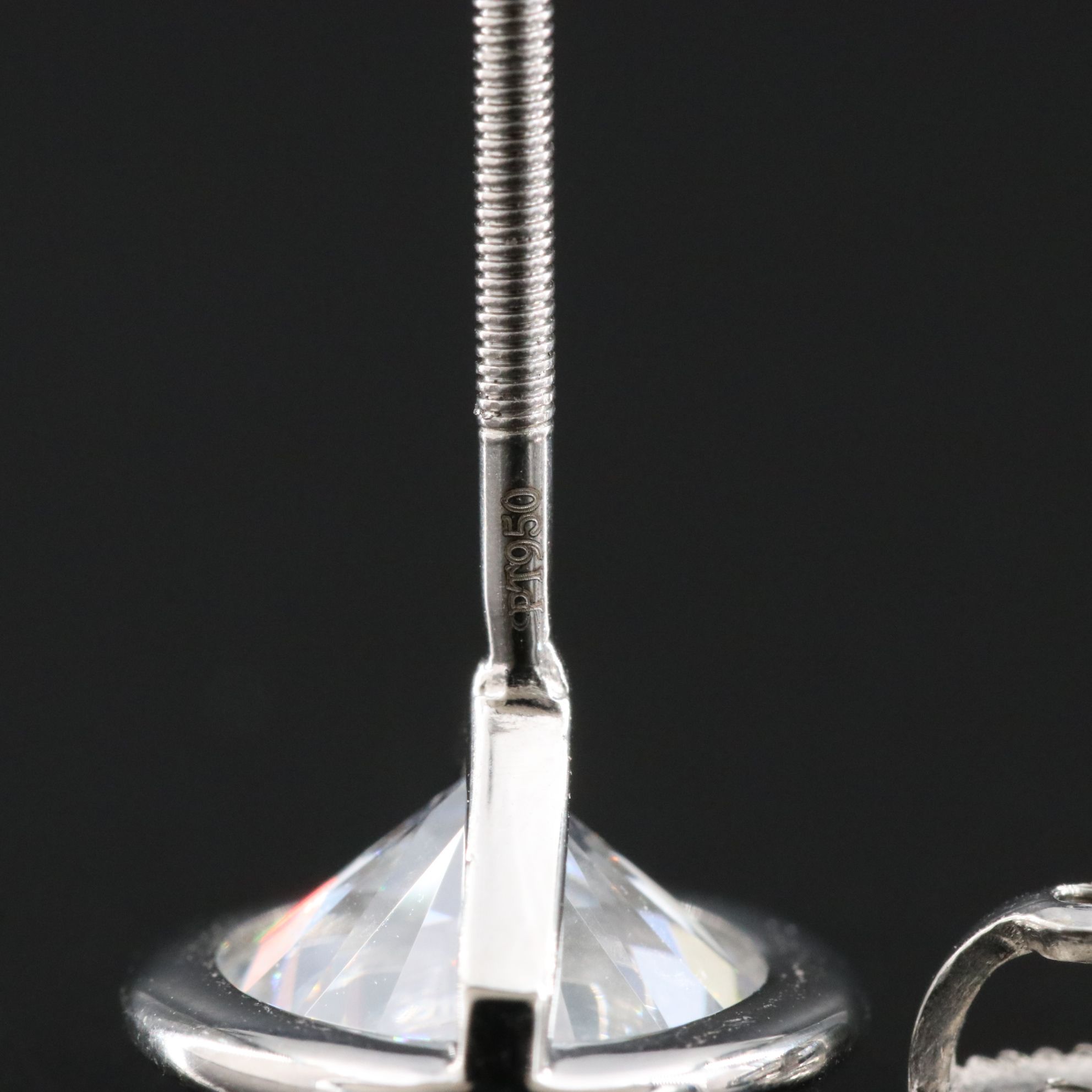 Platinum 5.17 CTW Lab Grown Diamond Stud Earrings with IGI Reports