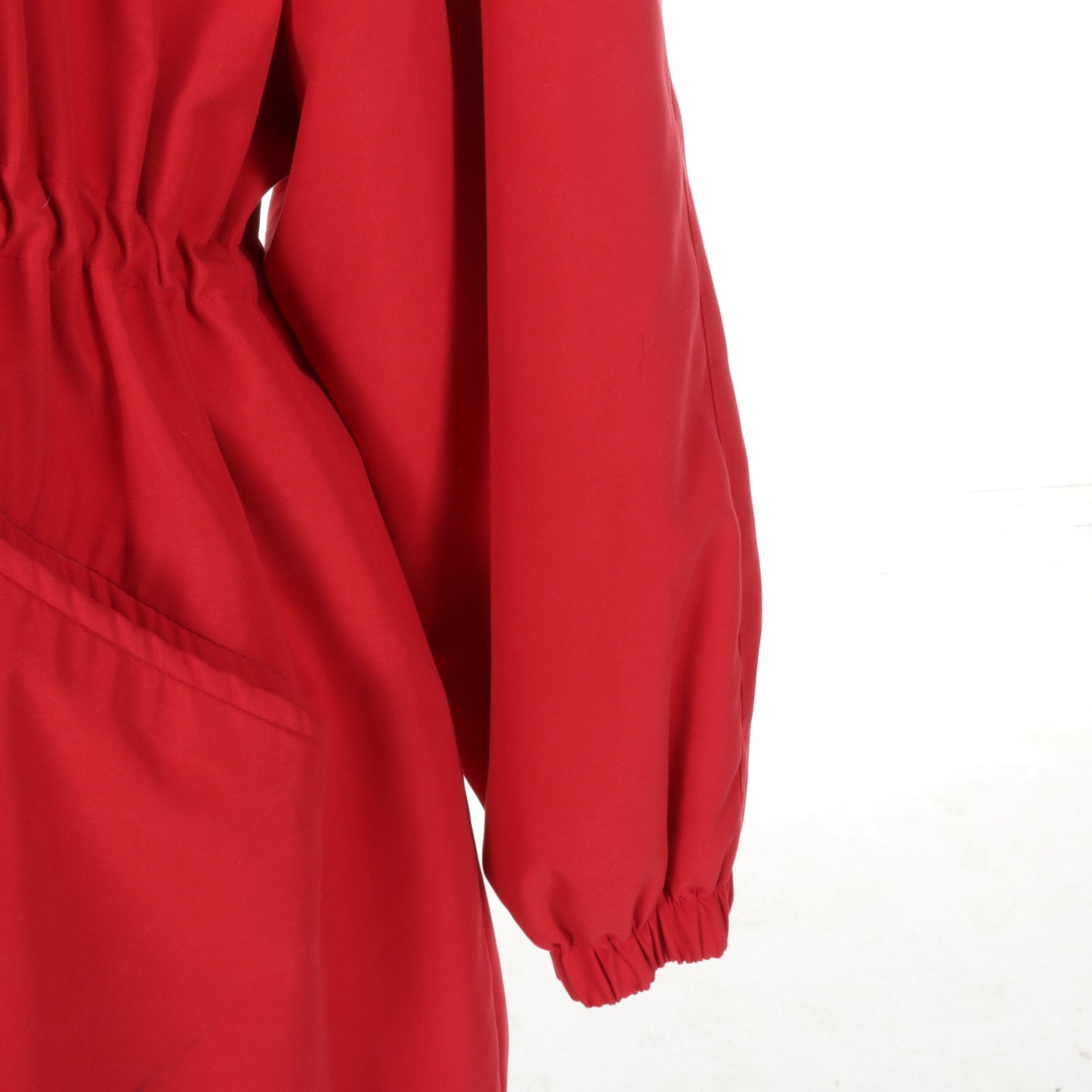 Red Parka with Dyed Fox Fur Trim Hood