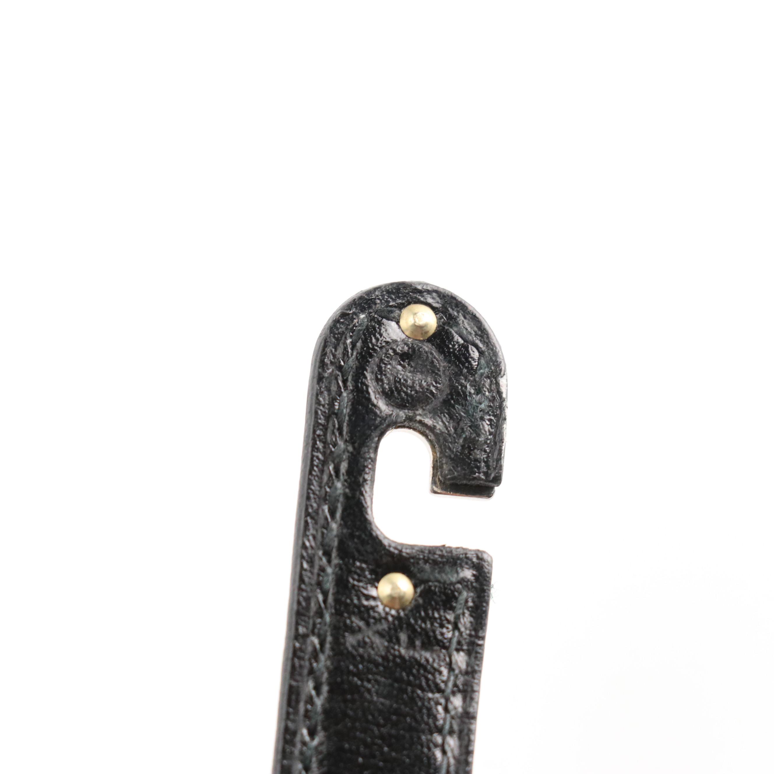 Hermès Kelly Crutch Clutch in Box Calf Leather with Electrum Hardware