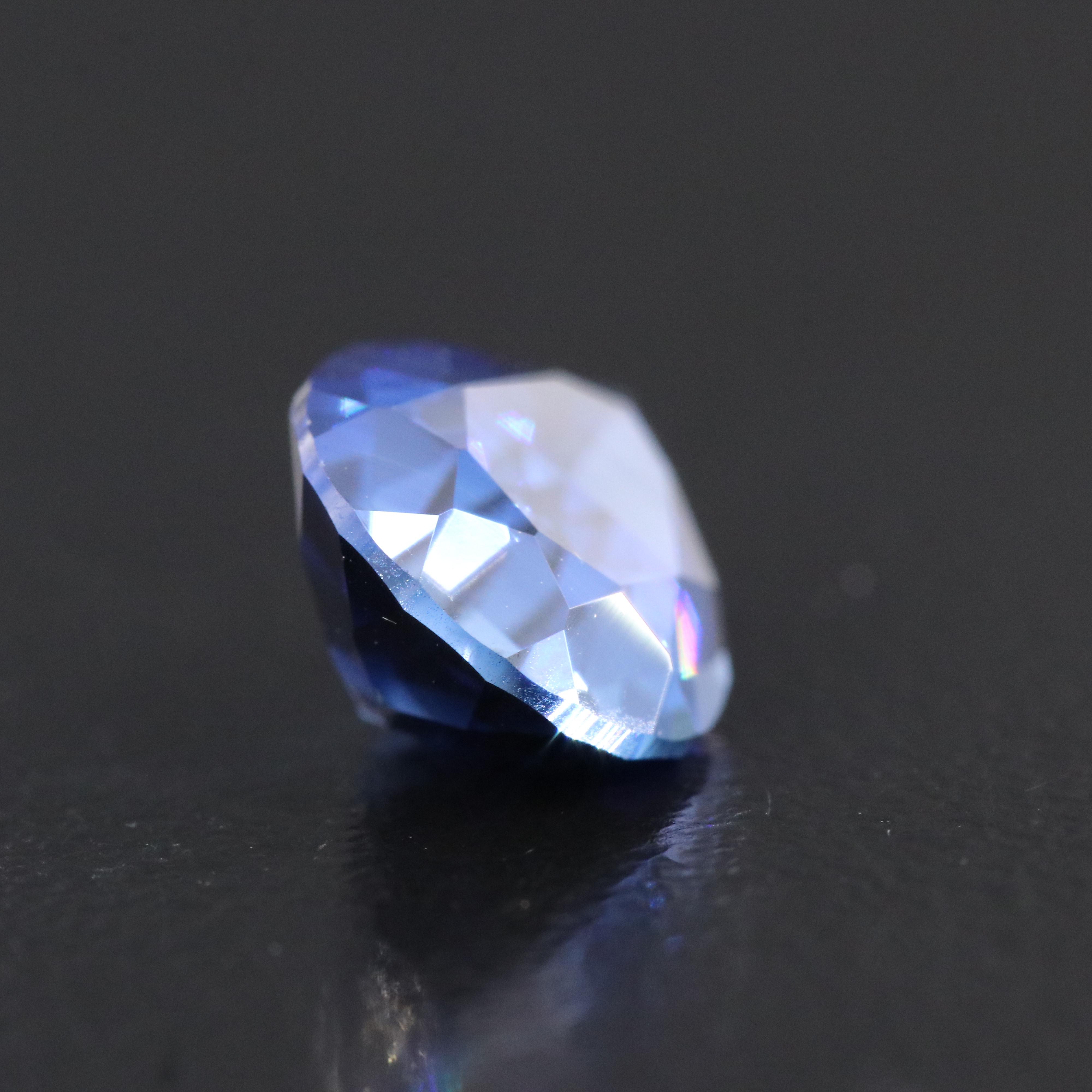 Loose 3.72 CT Lab Grown Sapphire