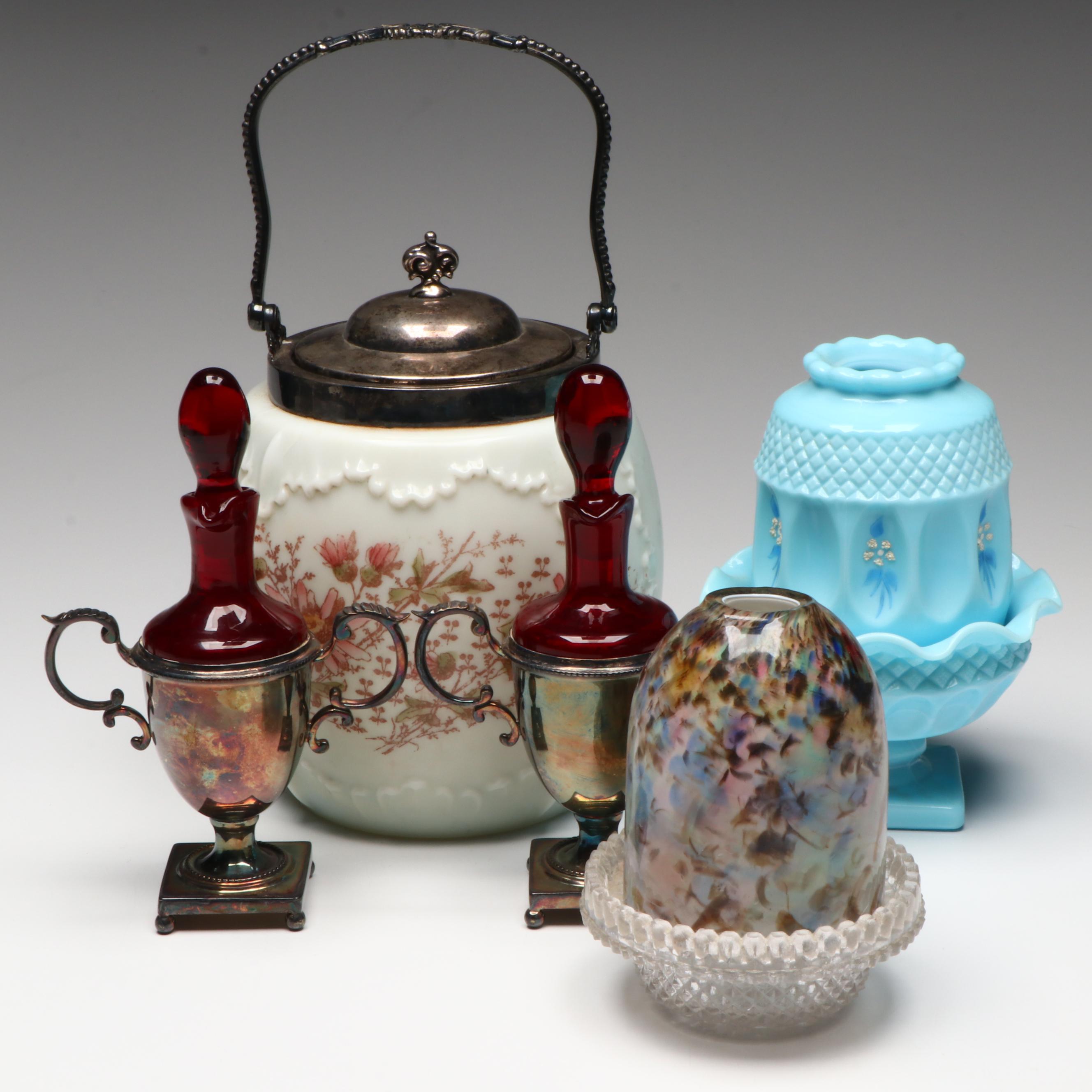 Westmoreland Glass Fairy Lamp, Porcelain Ice Bucket, and More Table Accessories