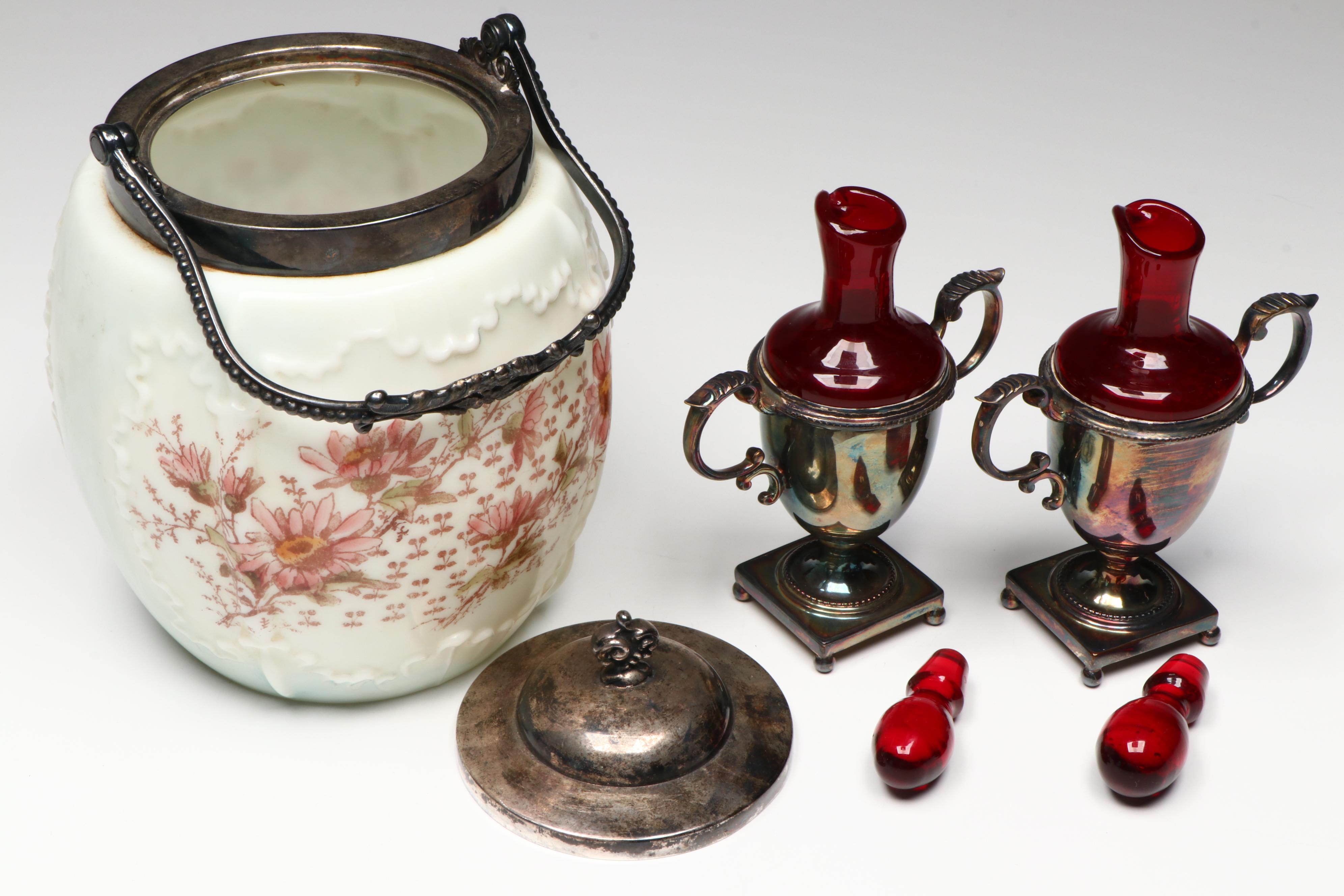 Westmoreland Glass Fairy Lamp, Porcelain Ice Bucket, and More Table Accessories