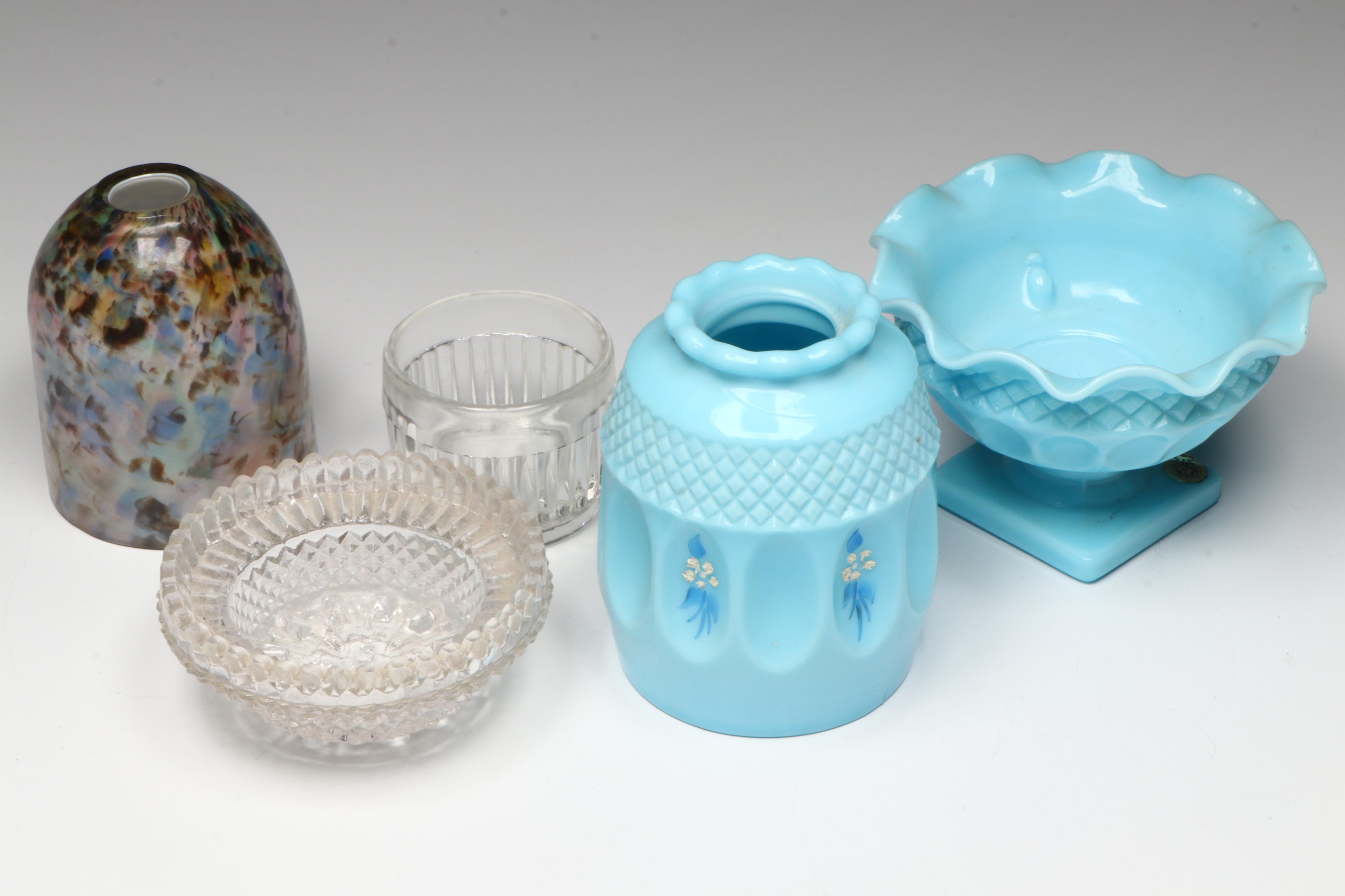 Westmoreland Glass Fairy Lamp, Porcelain Ice Bucket, and More Table Accessories