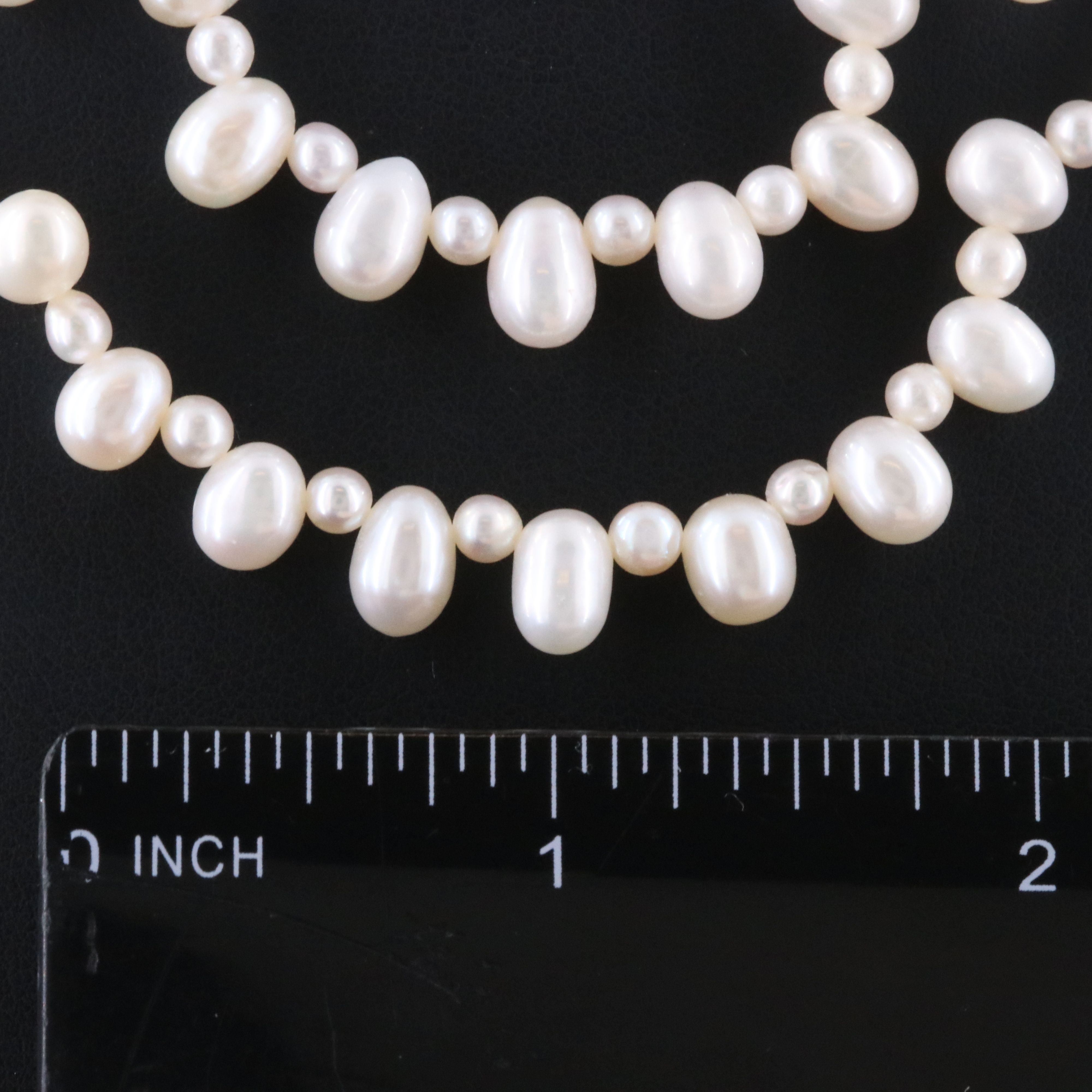 Tasaki Pearl Double Row Necklace with 18K Clasp