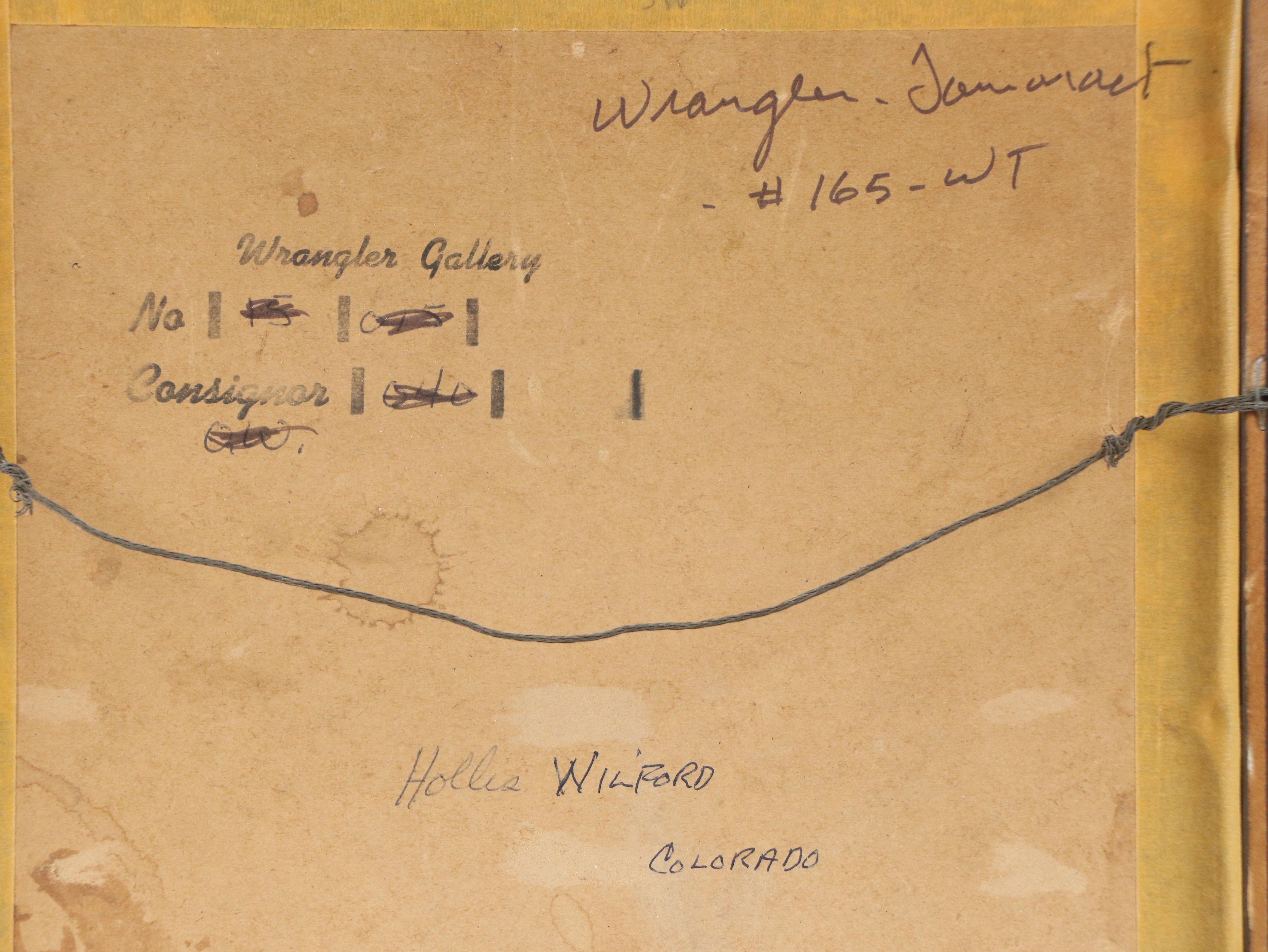 Hollis Wilford Graphite Drawing of Native American Chief