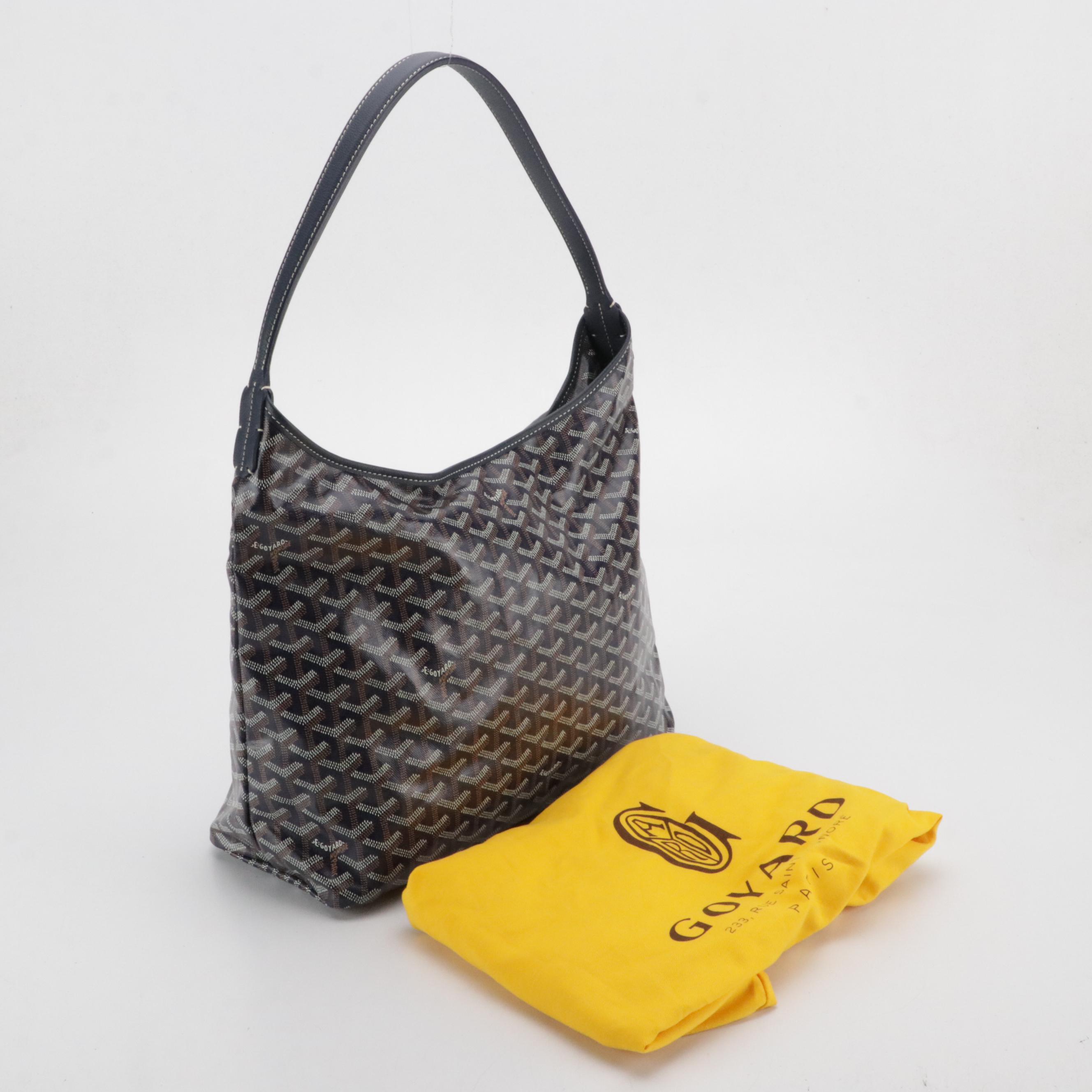 Goyard Bohème Shoulder Bag in Navy Goyardine Canvas