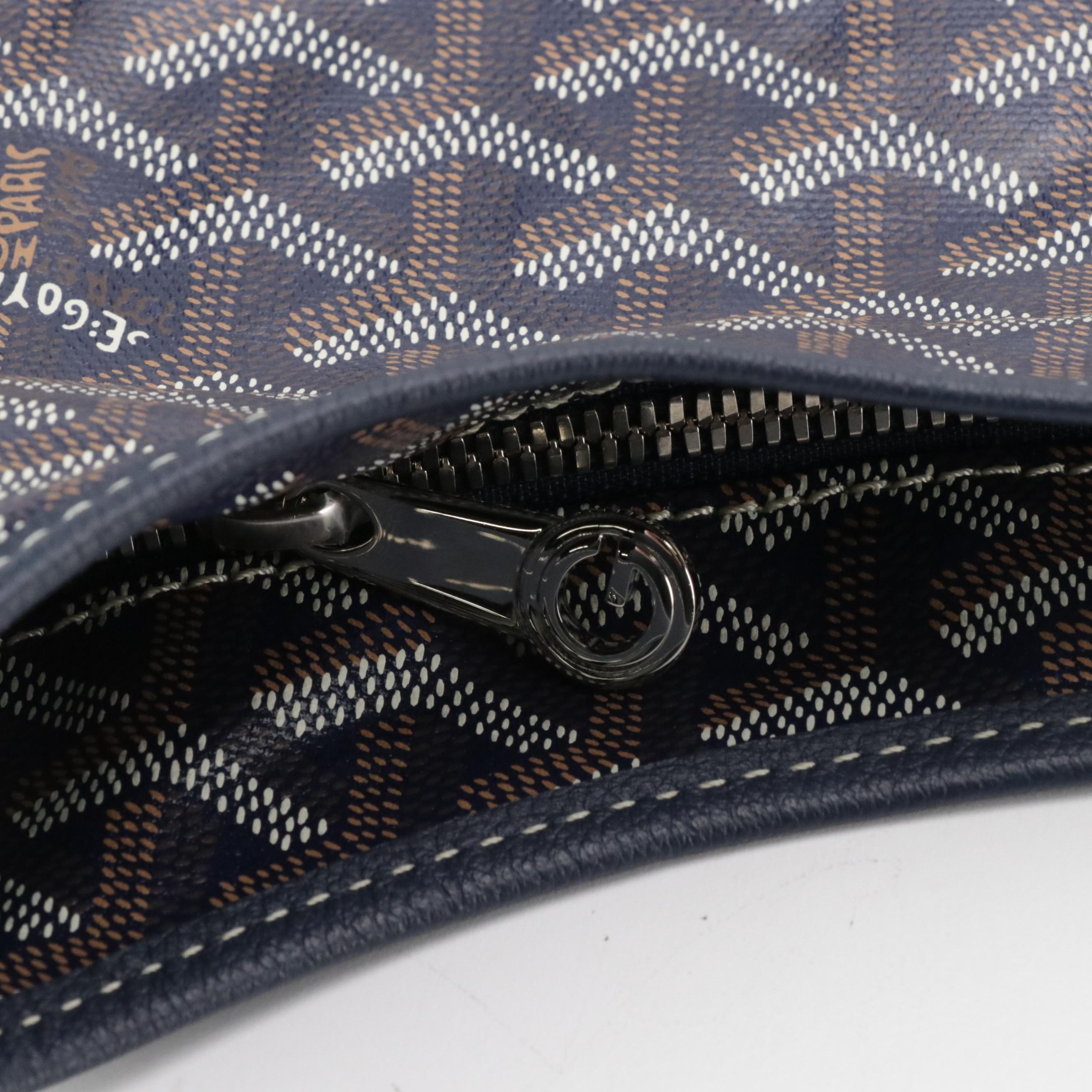 Goyard Bohème Shoulder Bag in Navy Goyardine Canvas