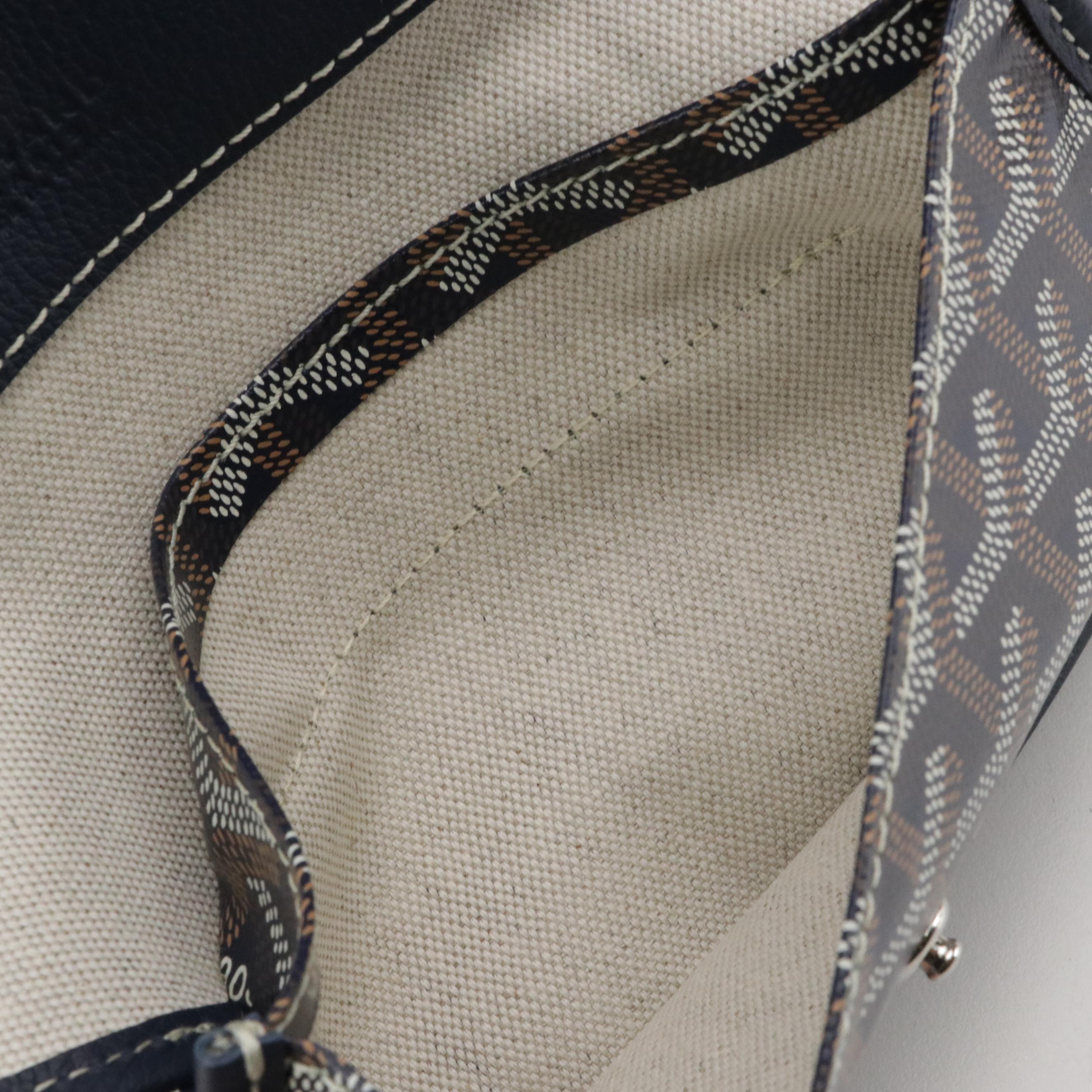 Goyard Bohème Shoulder Bag in Navy Goyardine Canvas