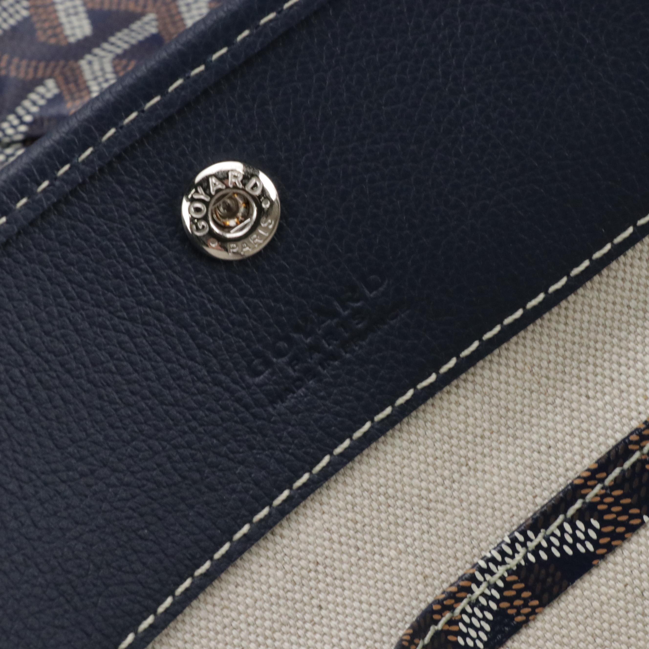 Goyard Bohème Shoulder Bag in Navy Goyardine Canvas