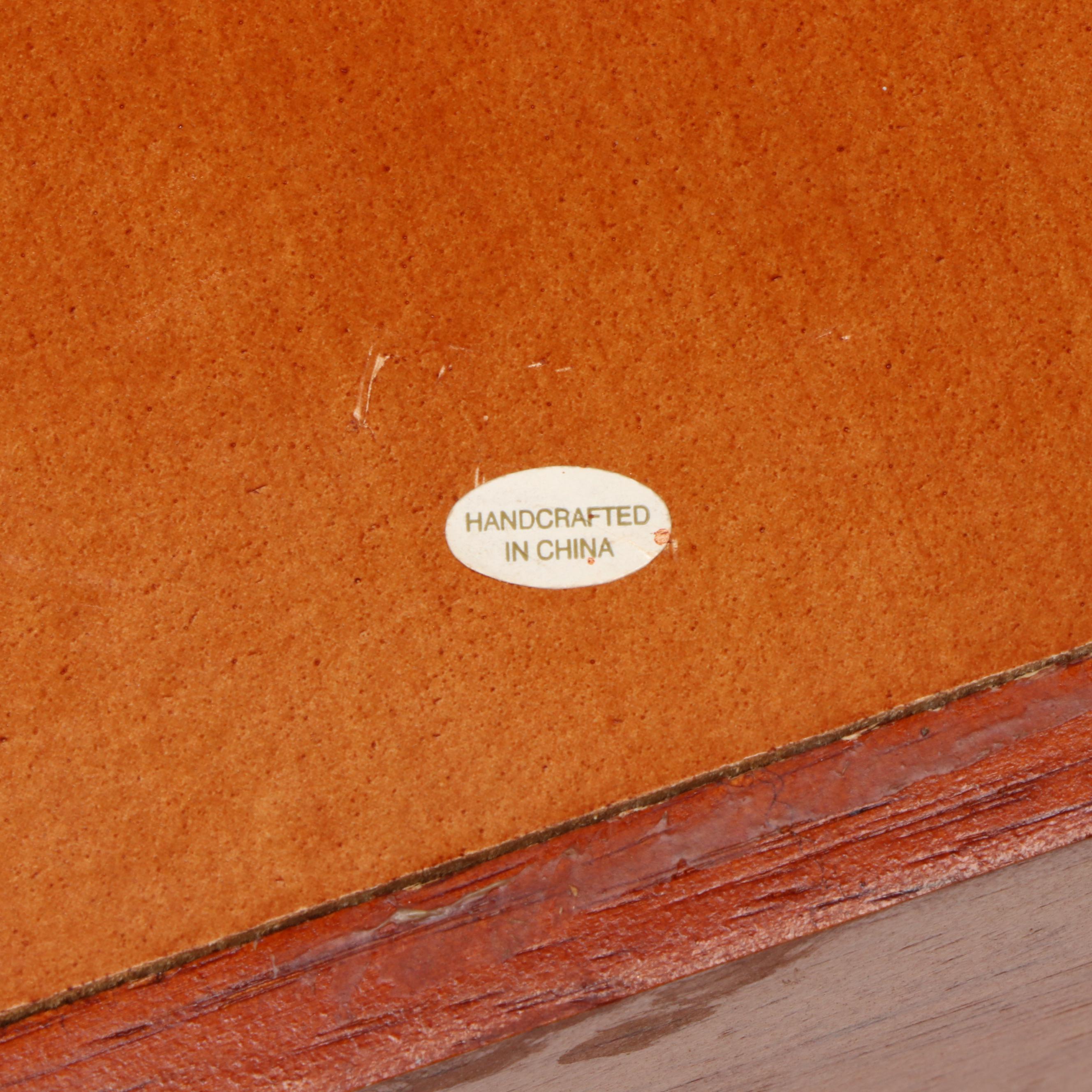 Lenox Porcelain Snowmen Boxes with Wooden Shelves