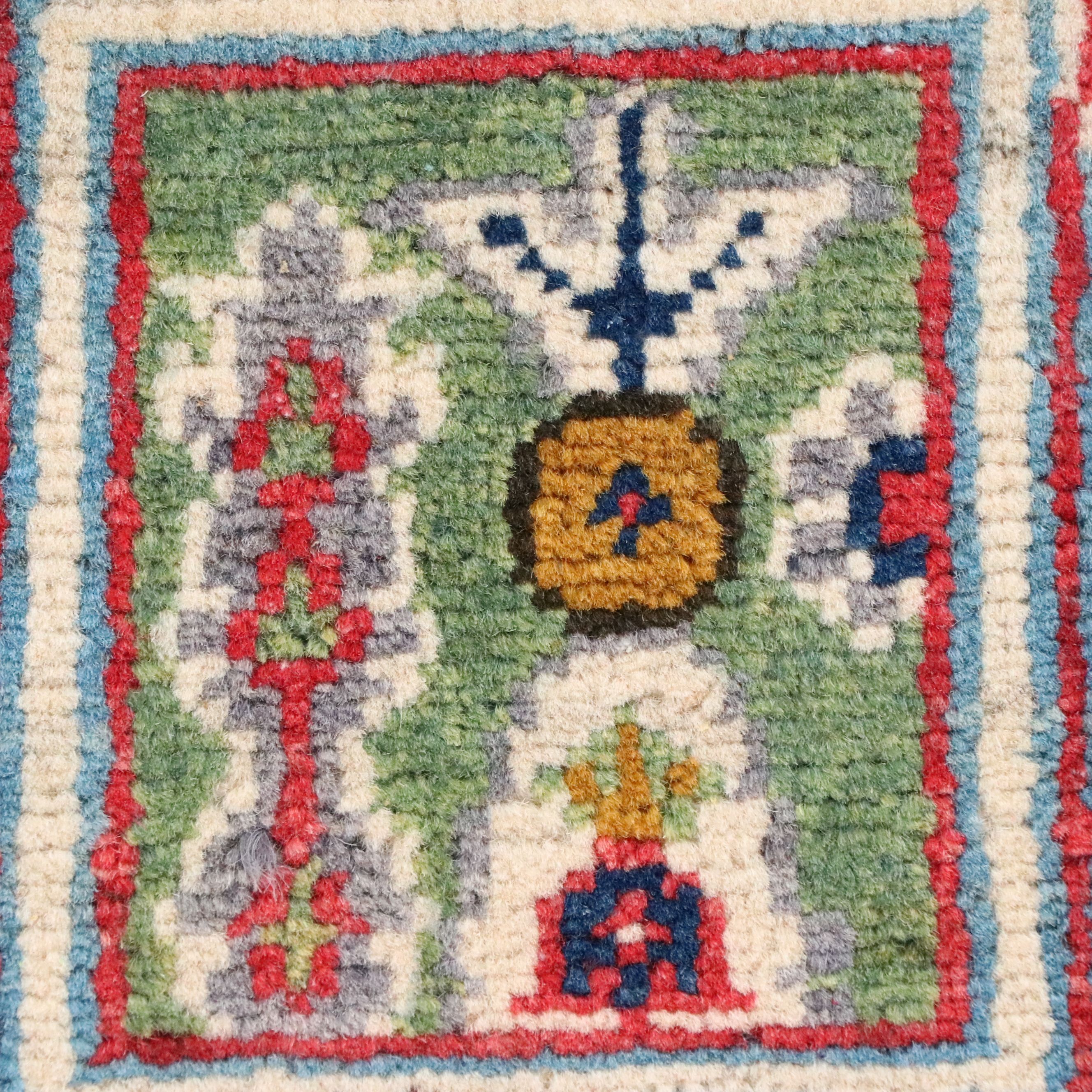 5'5 x 8'1 Hand-Knotted Pakistani Kazak Area Rug