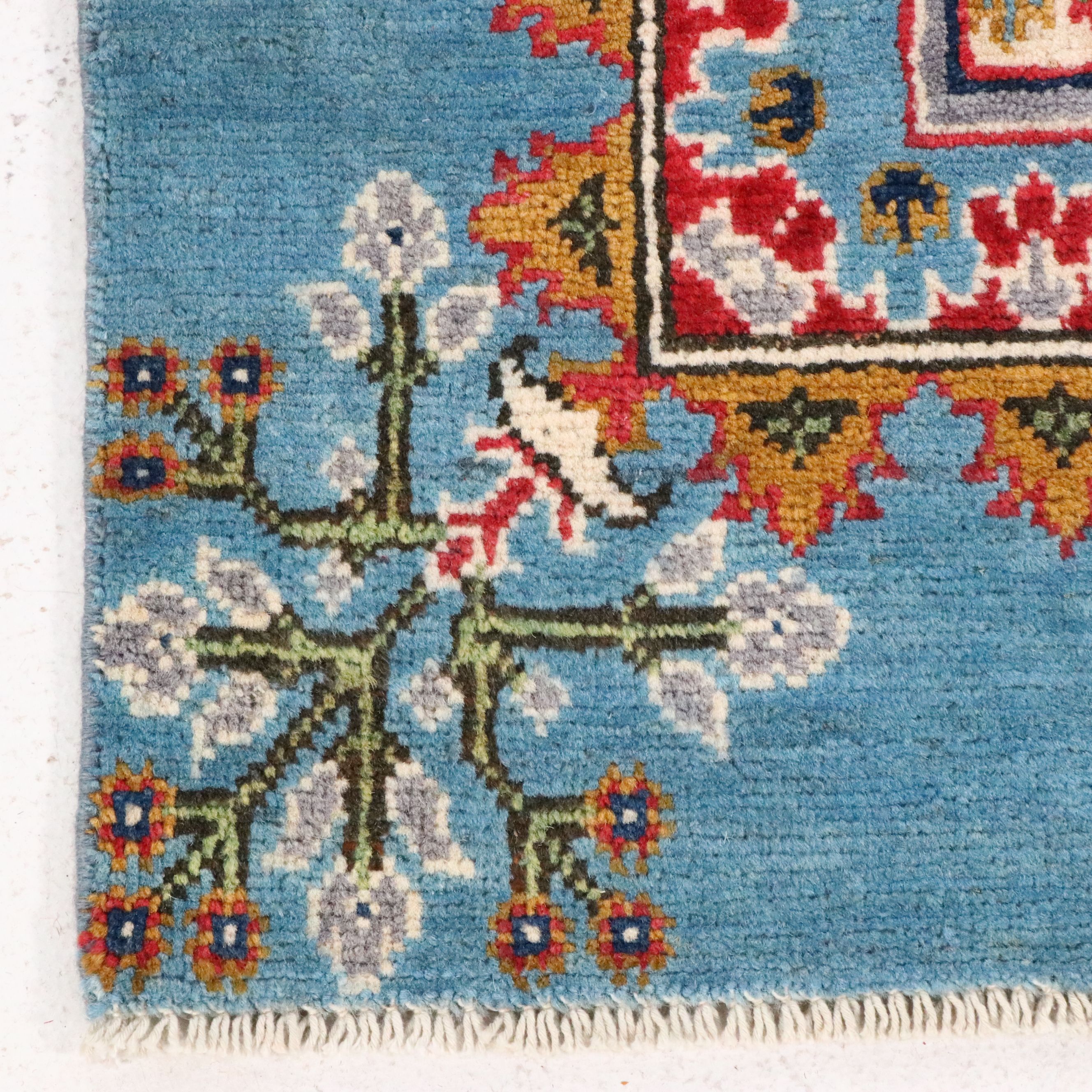 5'5 x 8'1 Hand-Knotted Pakistani Kazak Area Rug