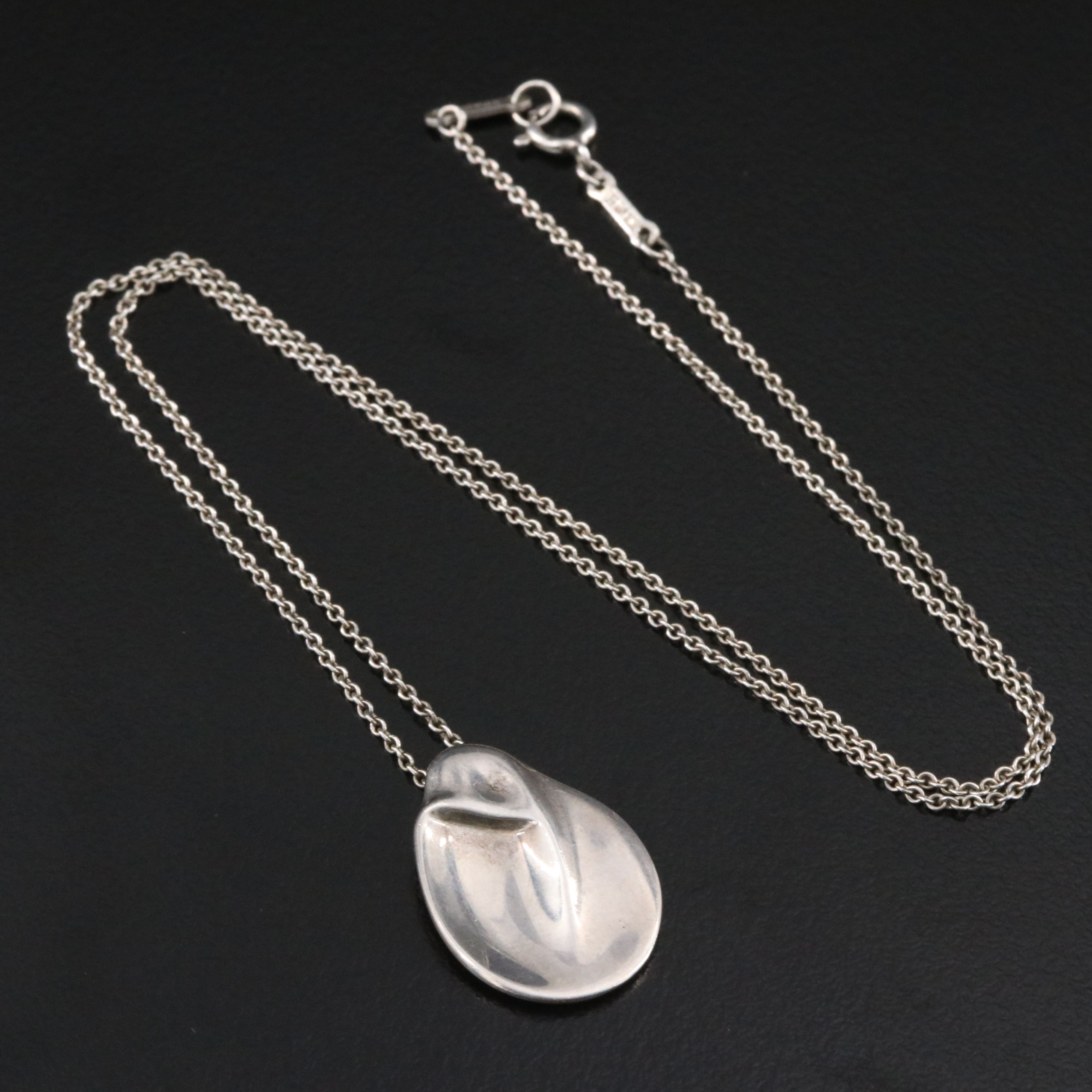 Elsa Peretti for Tiffany & Co. Sterling Madonna Necklace