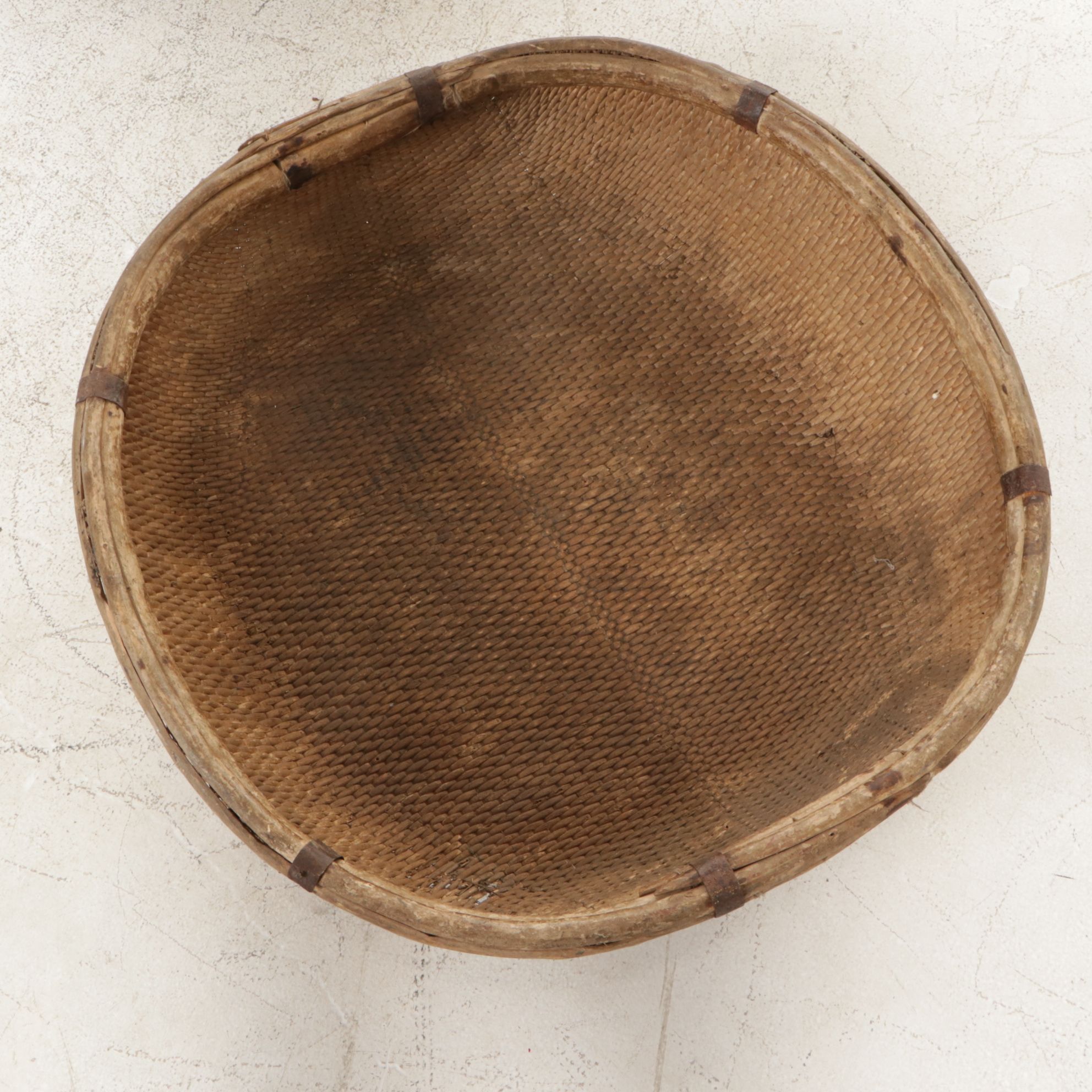 Chinese Handwoven Seagrass Harvest Baskets, Early to Mid-20th C.