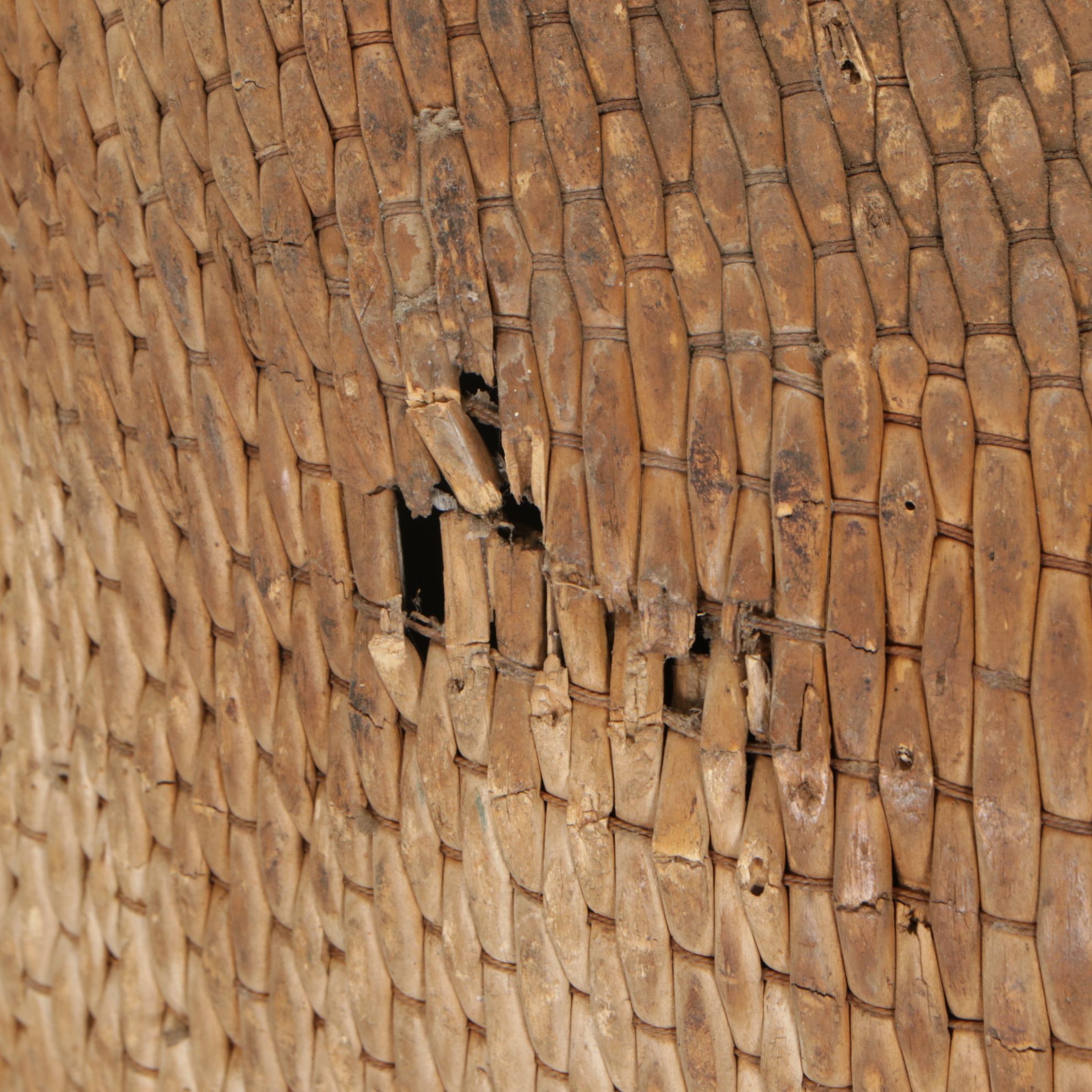 Chinese Handwoven Seagrass Harvest Baskets, Early to Mid-20th C.
