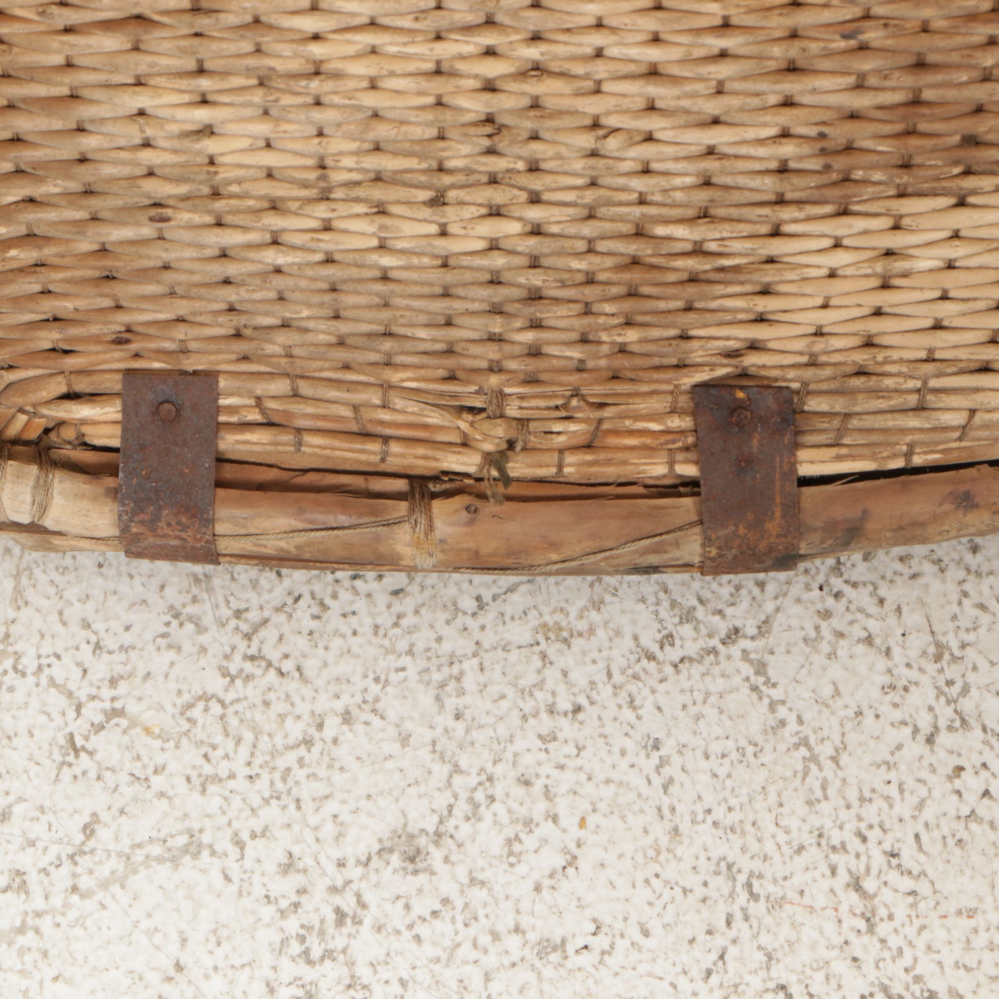 Chinese Handwoven Seagrass Harvest Baskets, Early to Mid-20th C.