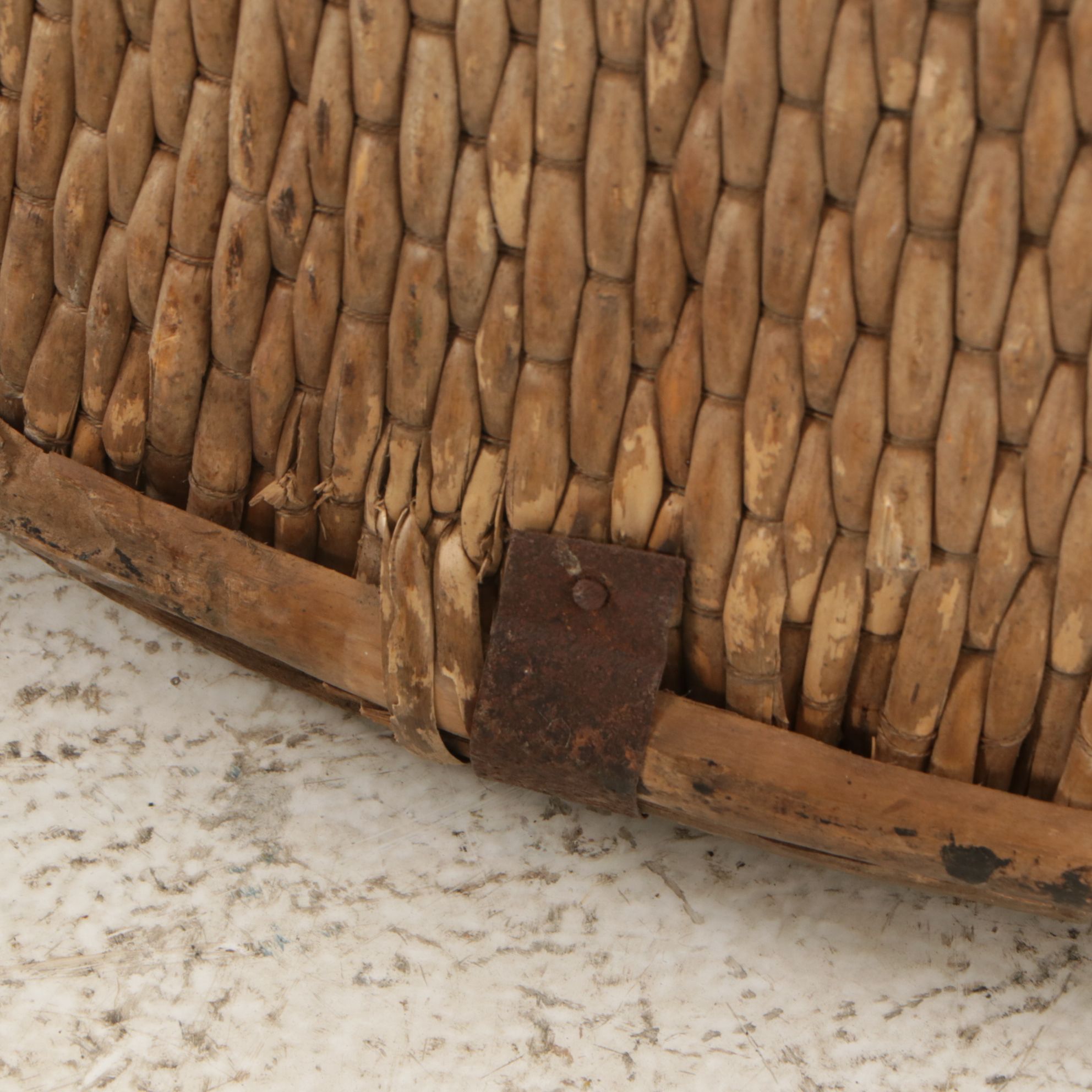 Chinese Handwoven Seagrass Harvest Baskets, Early to Mid-20th C.