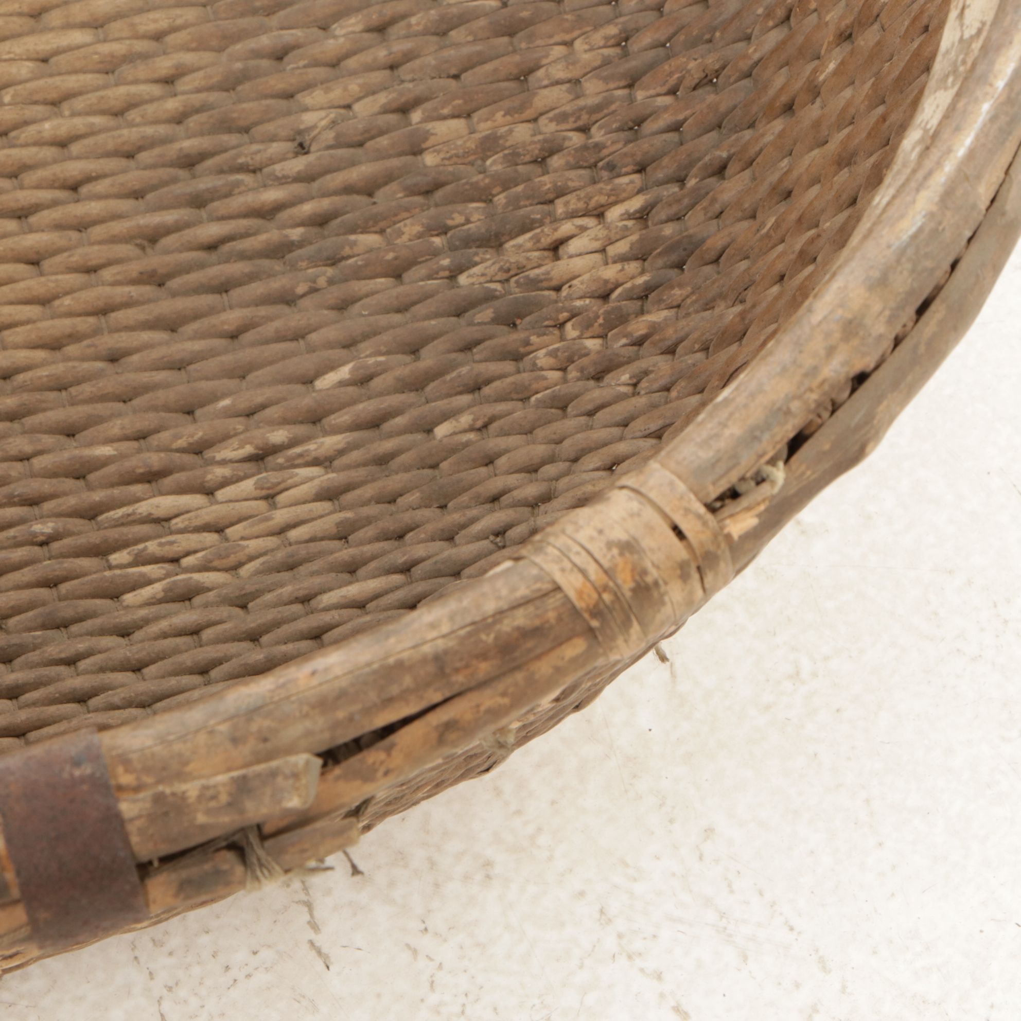 Chinese Handwoven Seagrass Harvest Baskets, Early to Mid-20th C.
