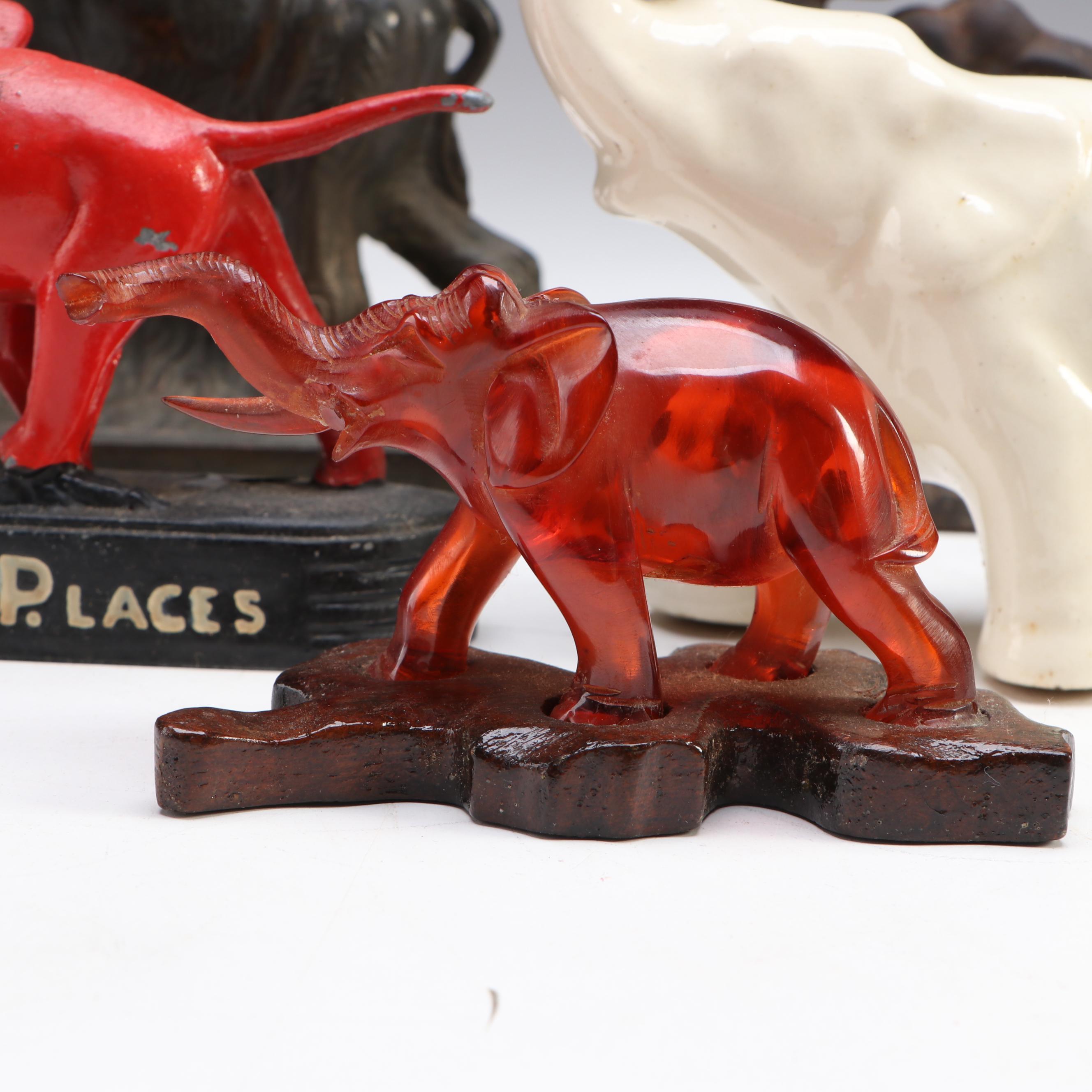 U.S. Senate and Republican Party Cast Iron Elephants and Other Figurines