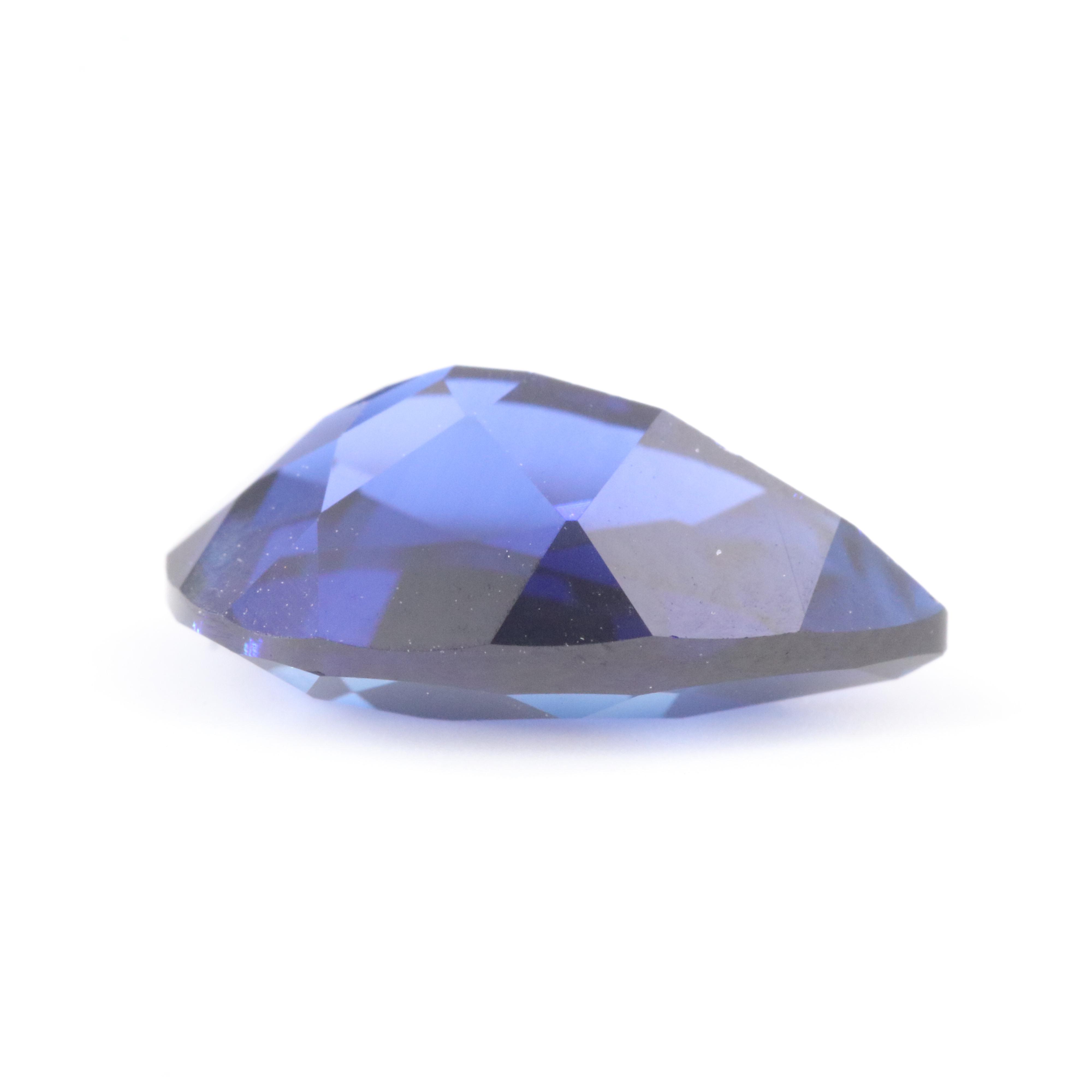 Loose 3.73 CT Lab Grown Sapphire
