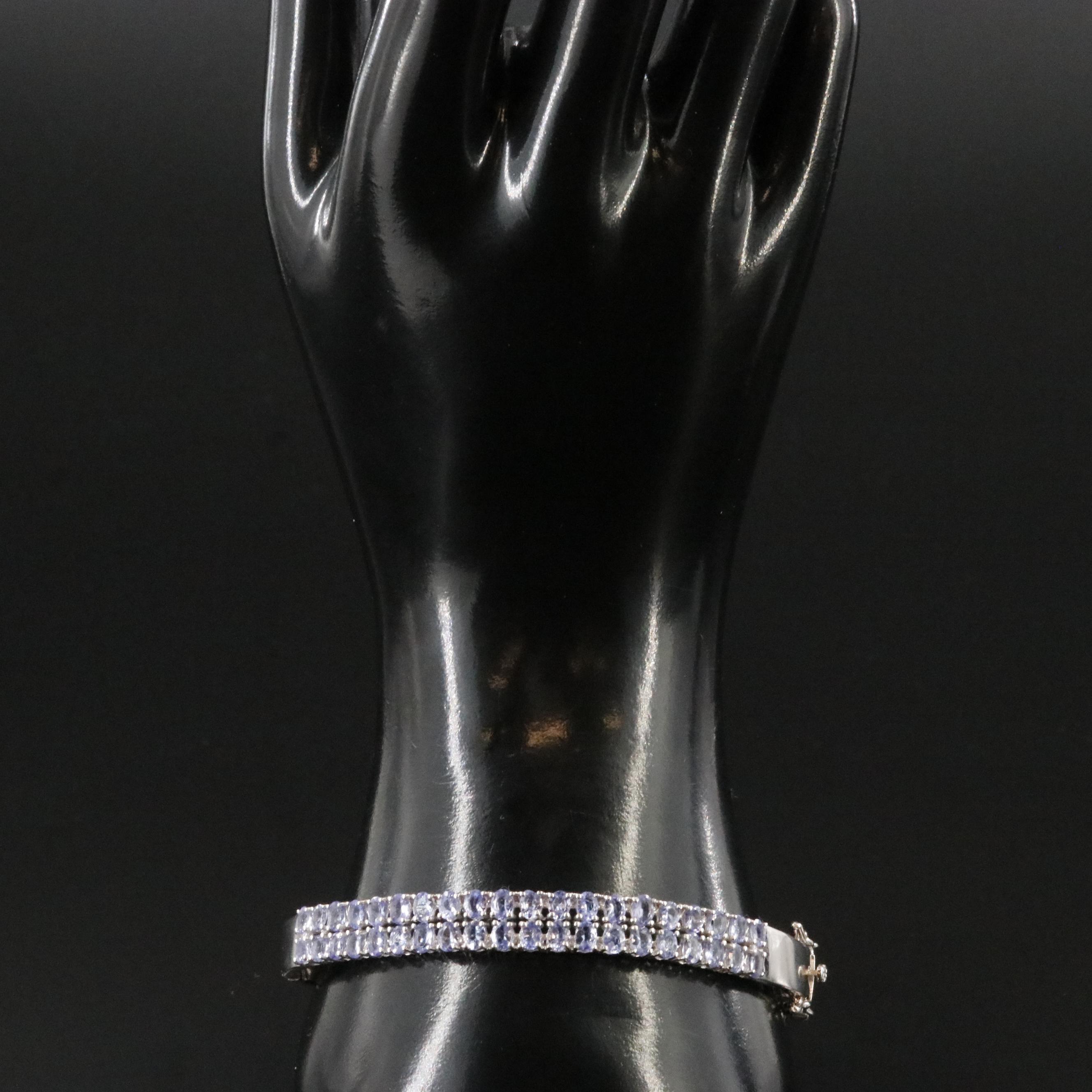 Sterling Tanzanite Bangle