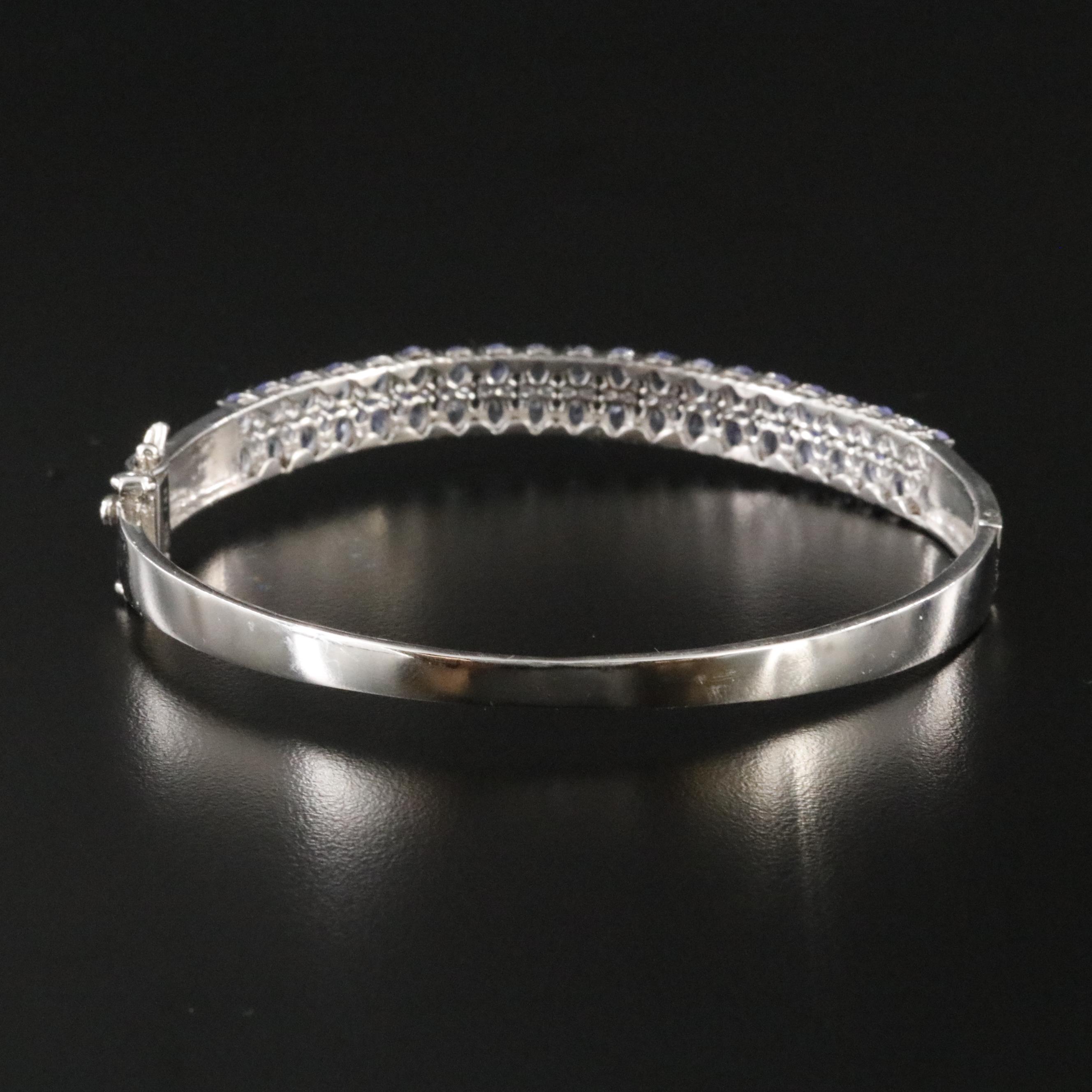 Sterling Tanzanite Bangle