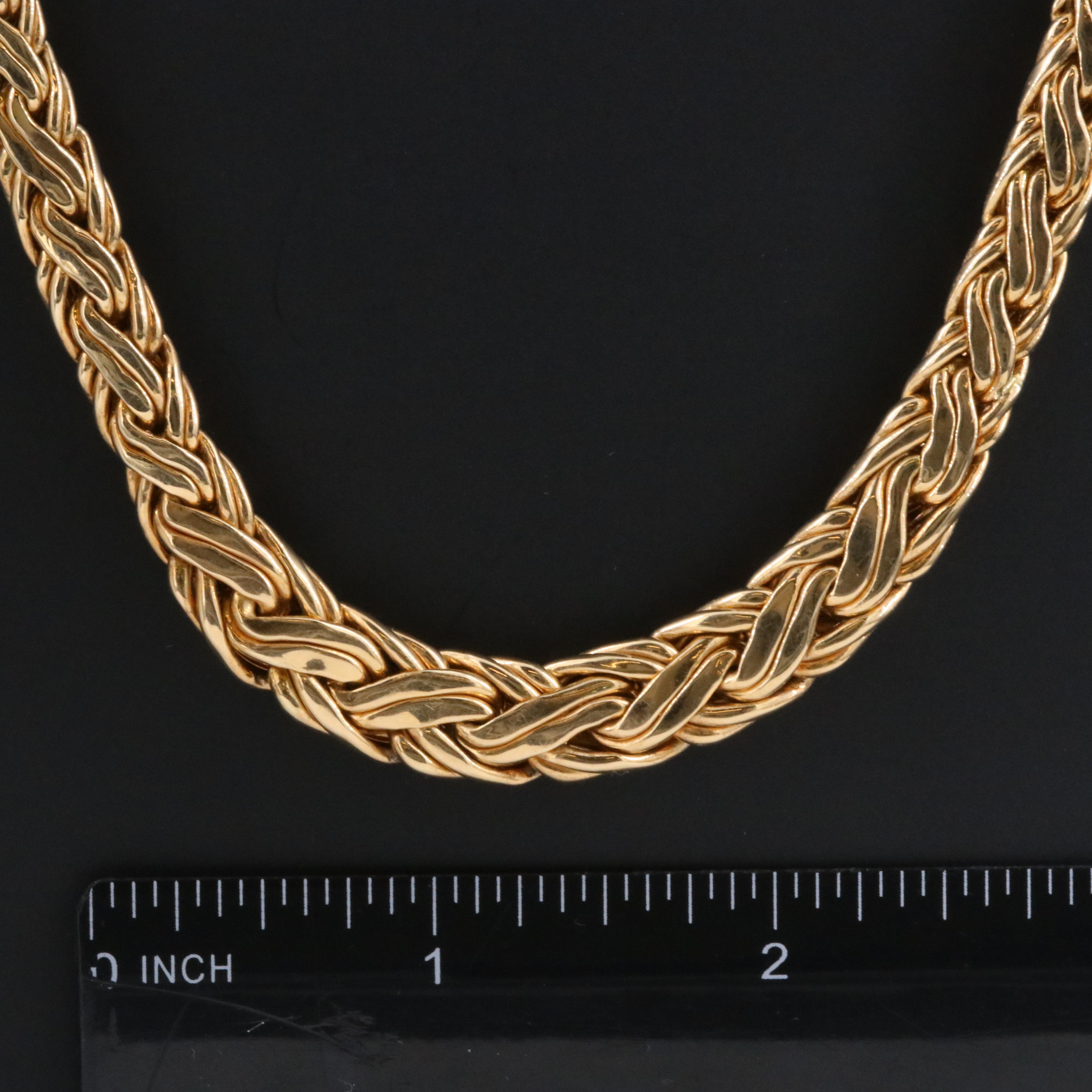 Tiffany & Co. 14K Graduated Byzantine Necklace