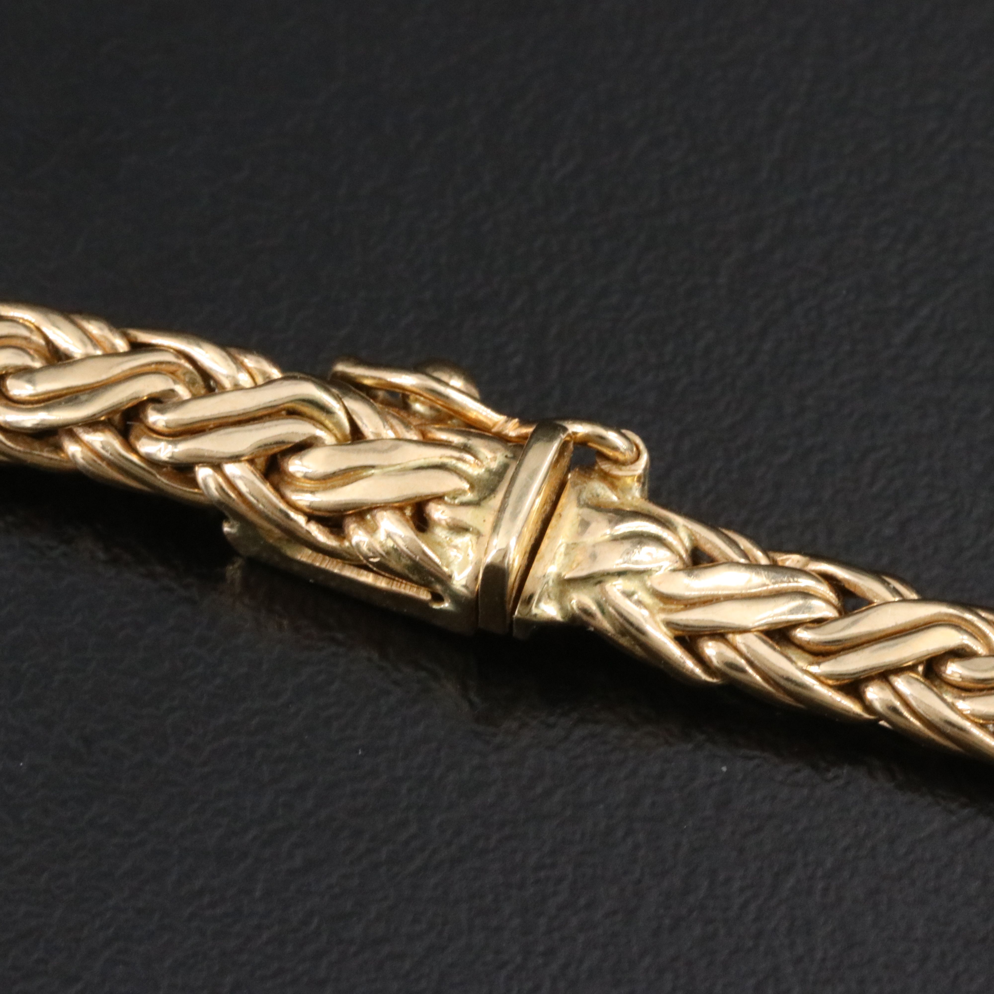Tiffany & Co. 14K Graduated Byzantine Necklace