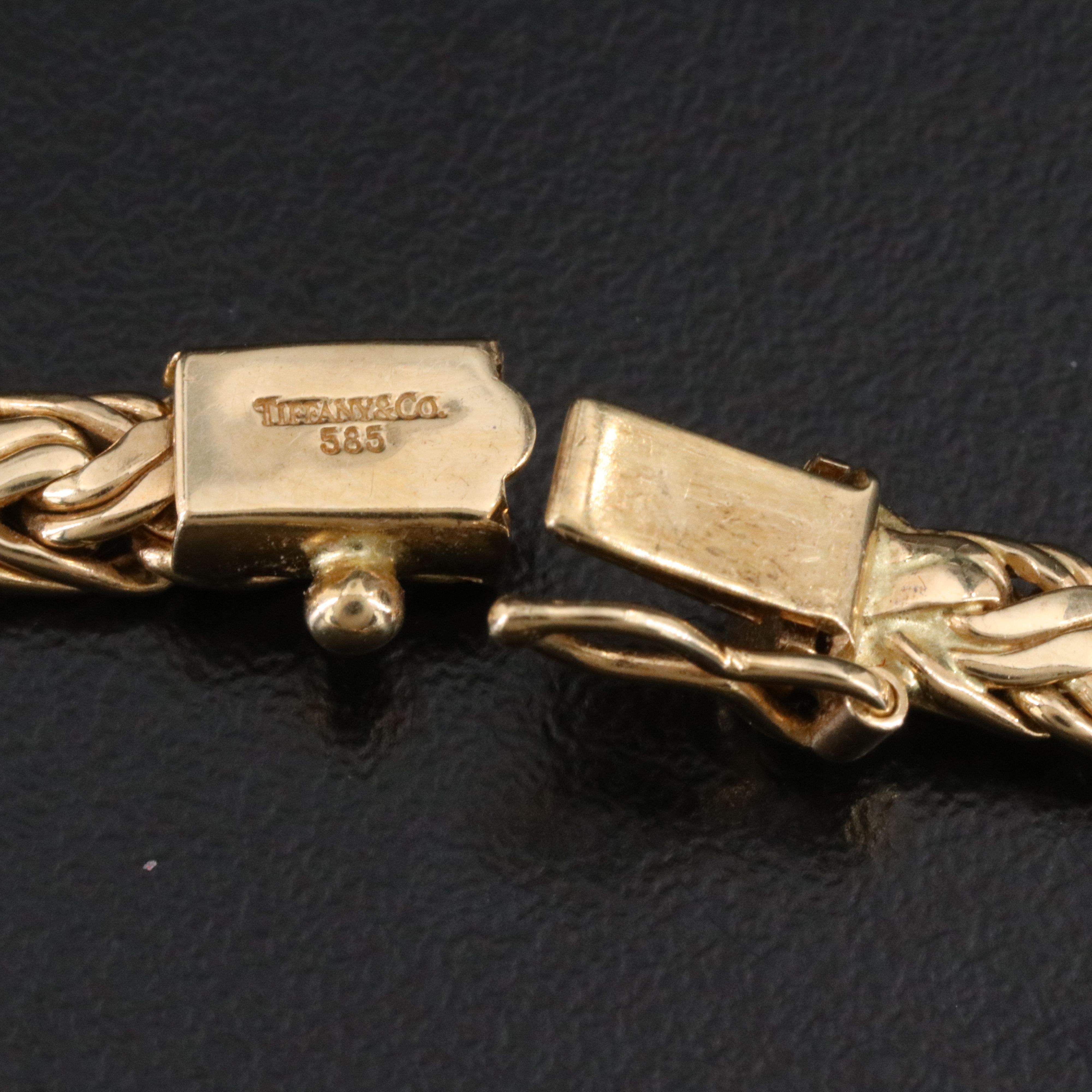 Tiffany & Co. 14K Graduated Byzantine Necklace