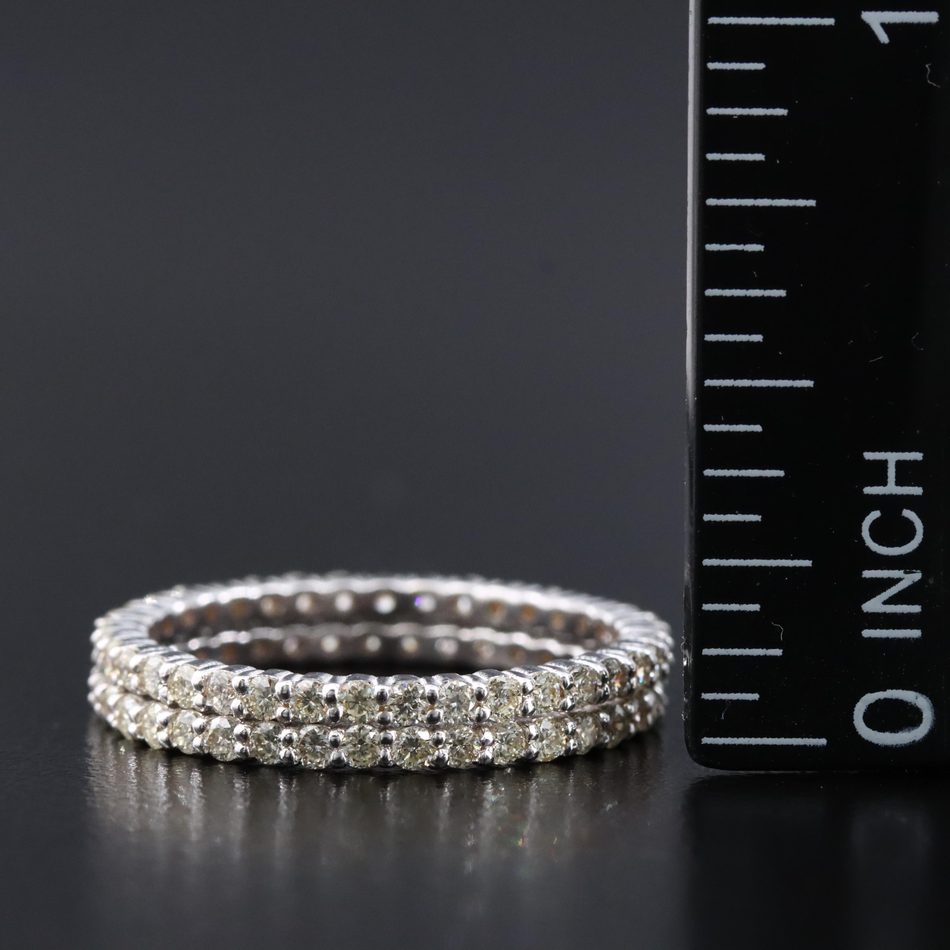 14K 1.26 CTW Diamond Eternity Bands