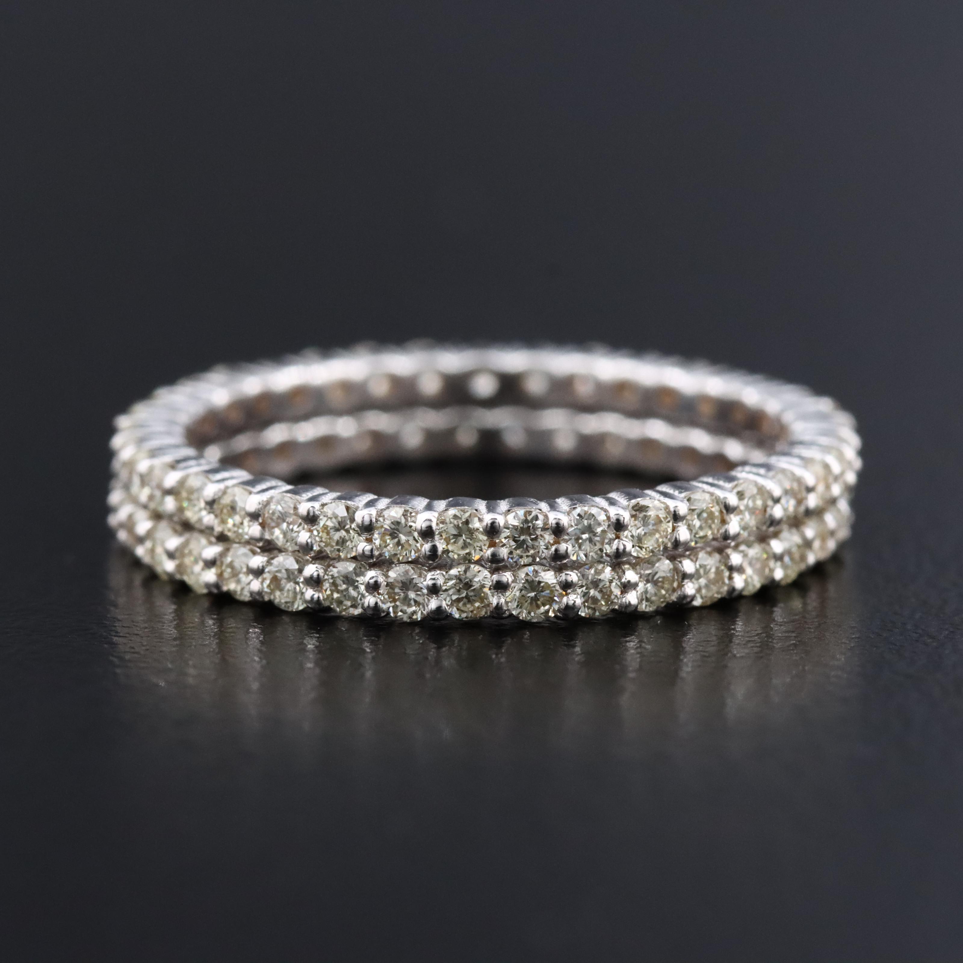 14K 1.26 CTW Diamond Eternity Bands