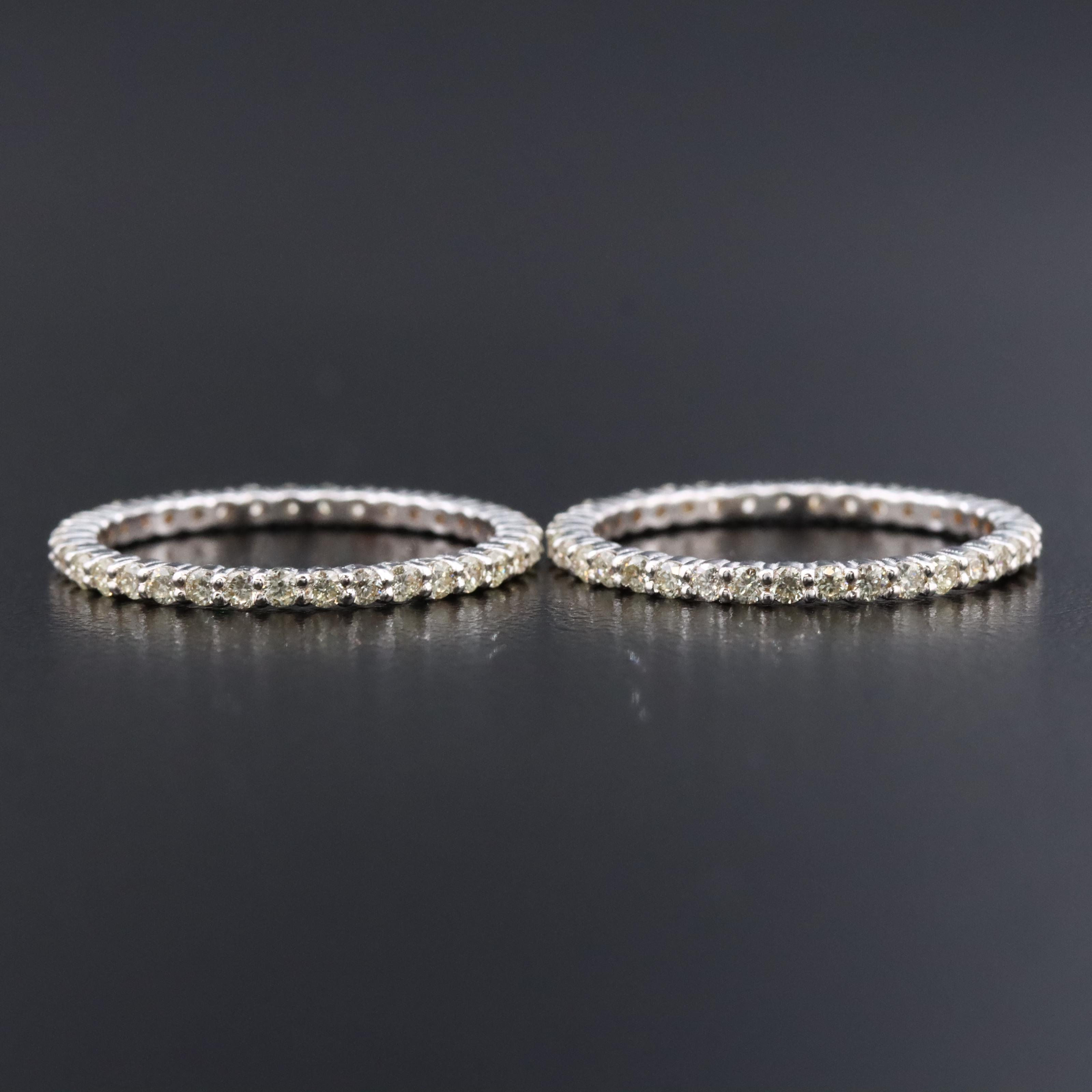 14K 1.26 CTW Diamond Eternity Bands