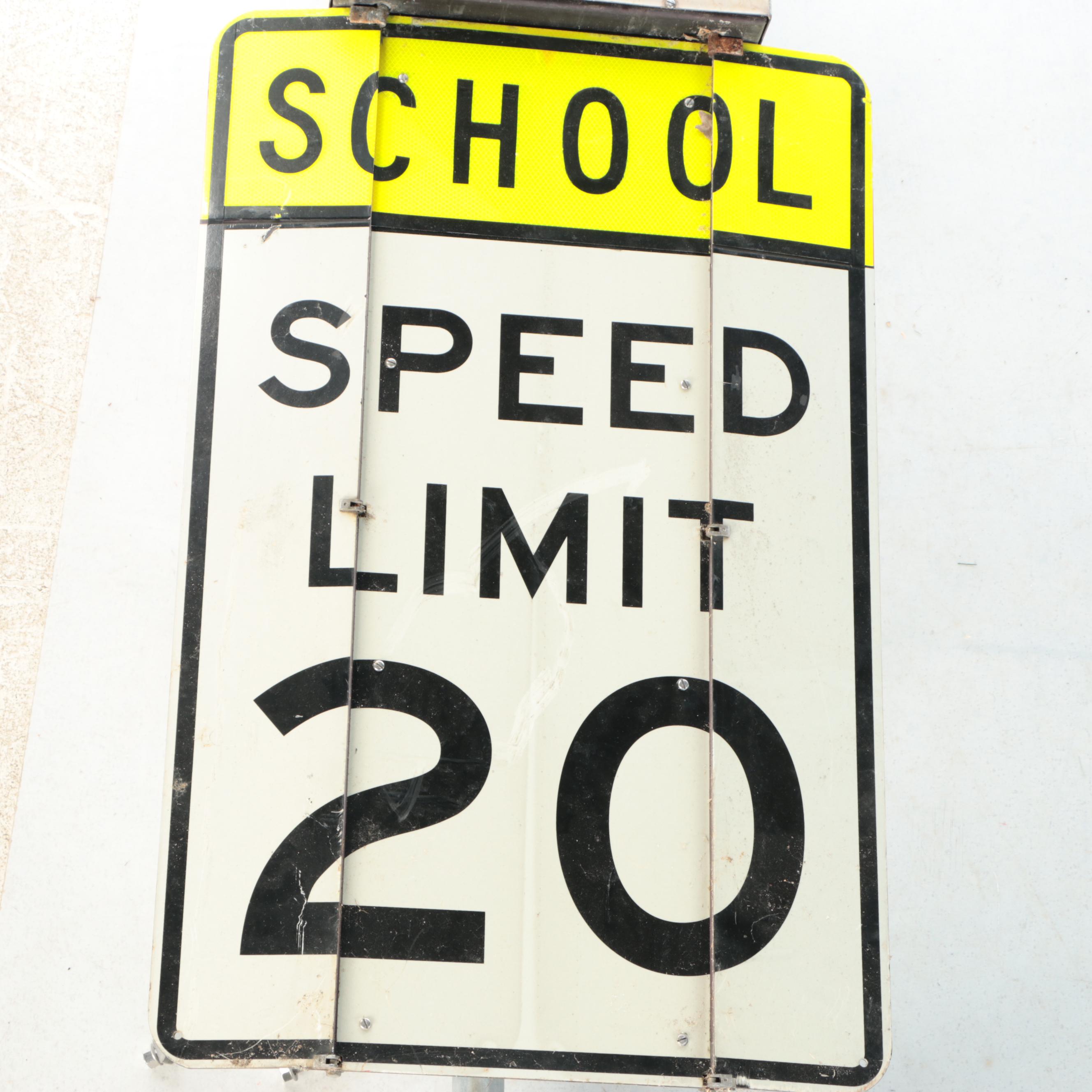 Durasig School Speed Limit Street Sign