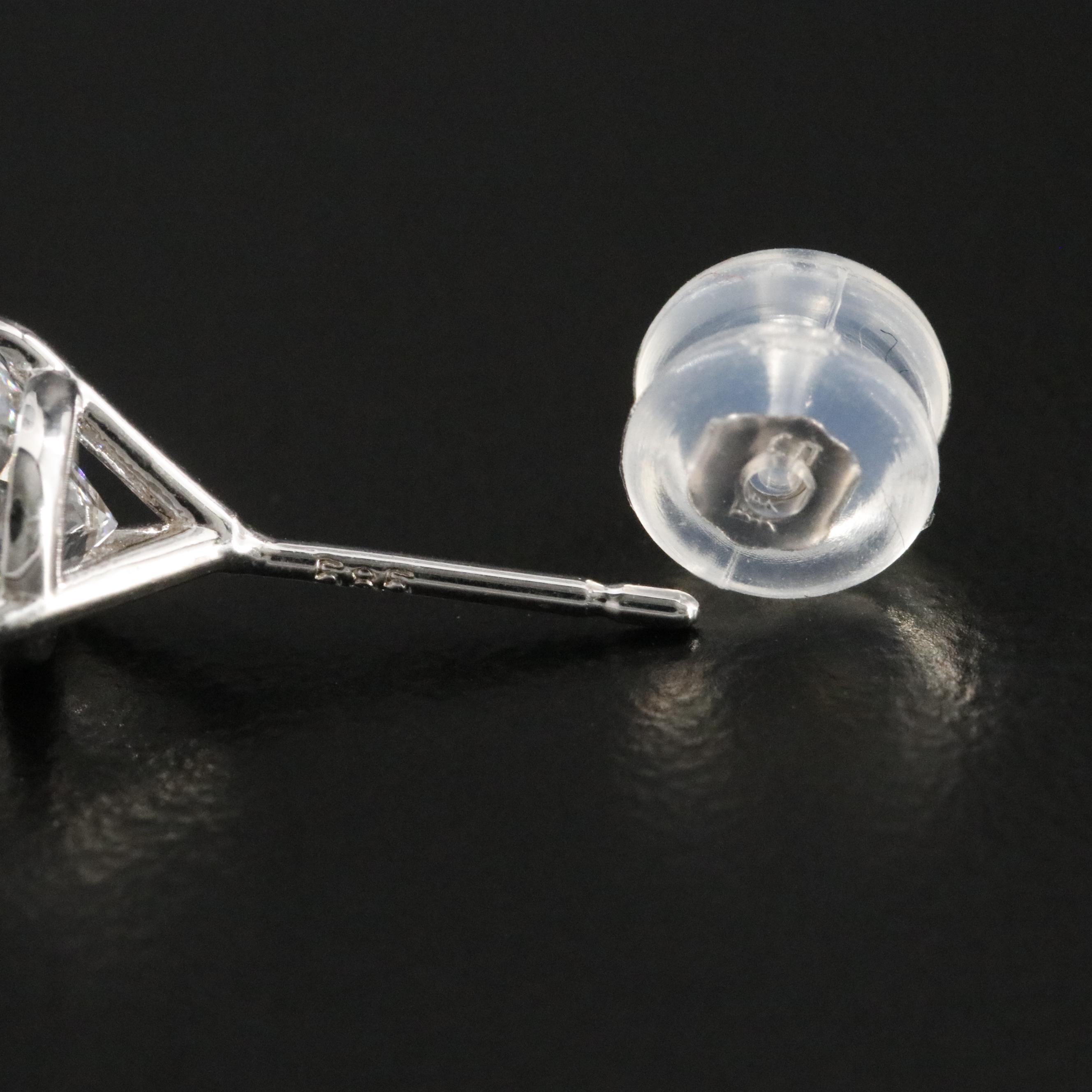 14K 1.89 CTW Lab Grown Diamond Solitaire Earrings