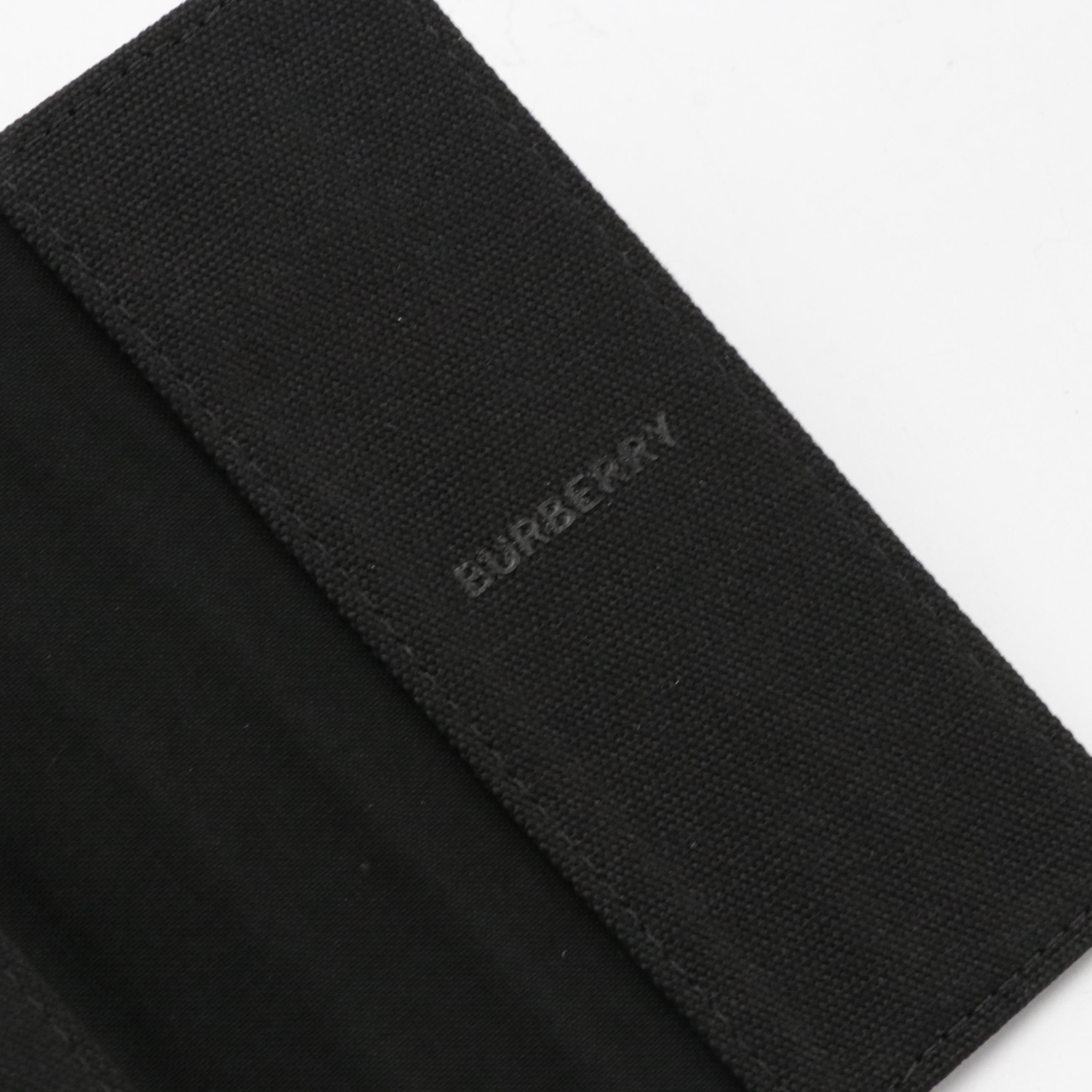 Burberry Parfums Promotional Black Canvas Passport Holder