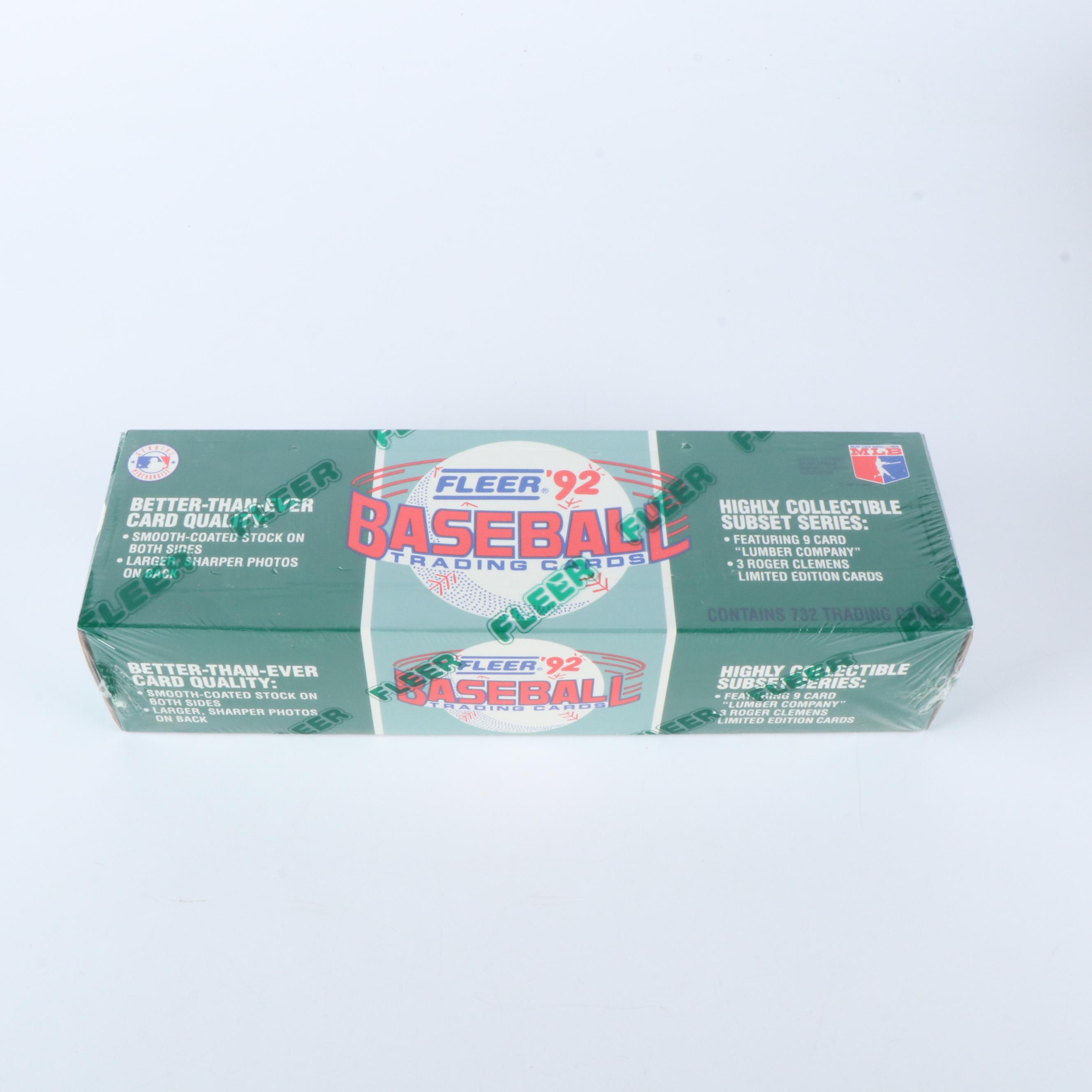 Fleer, Topps, and Donruss Sealed Baseball Card Sets Featuring Derek Jeter Rookie