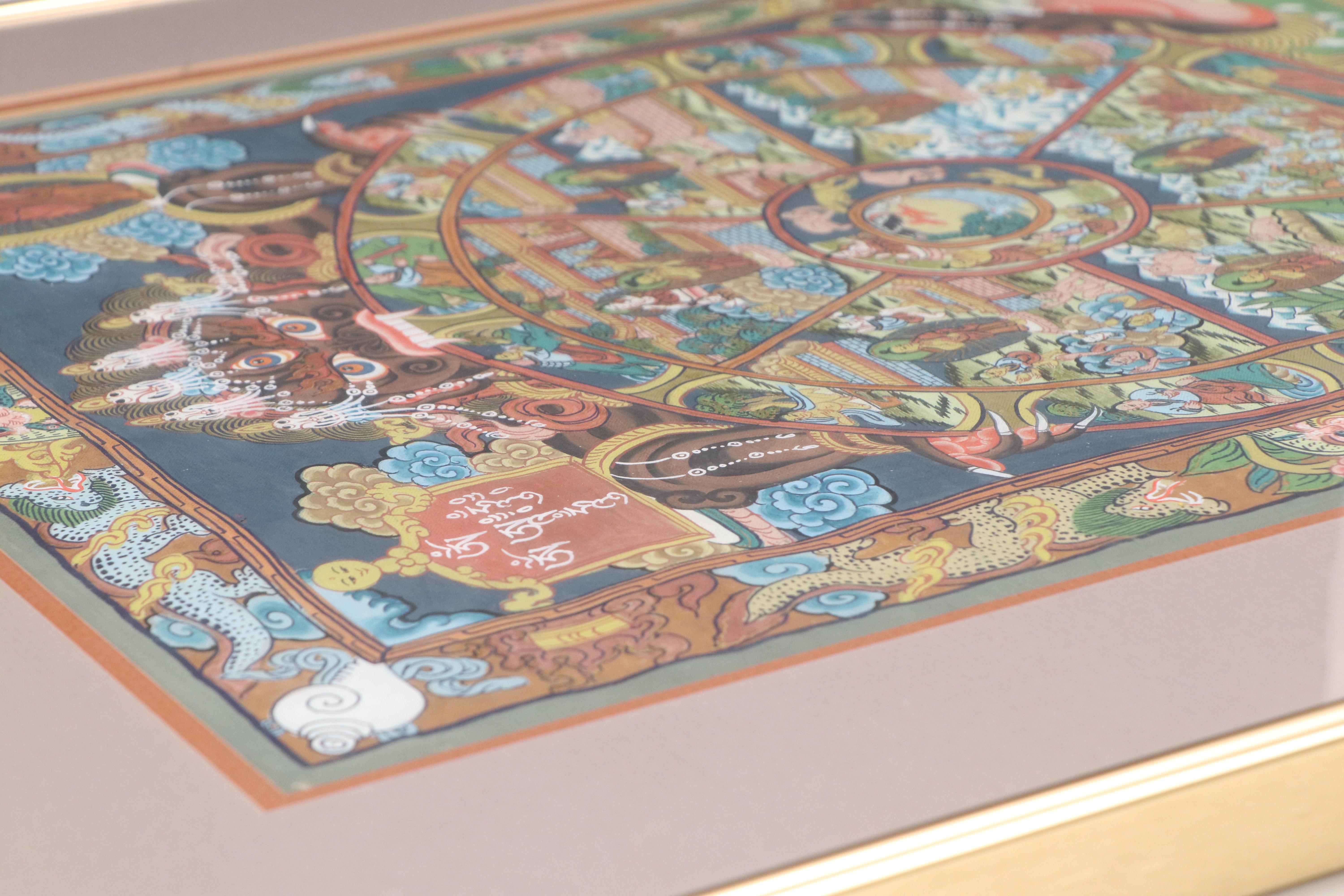 Tibetan Bhavacakra Thangka