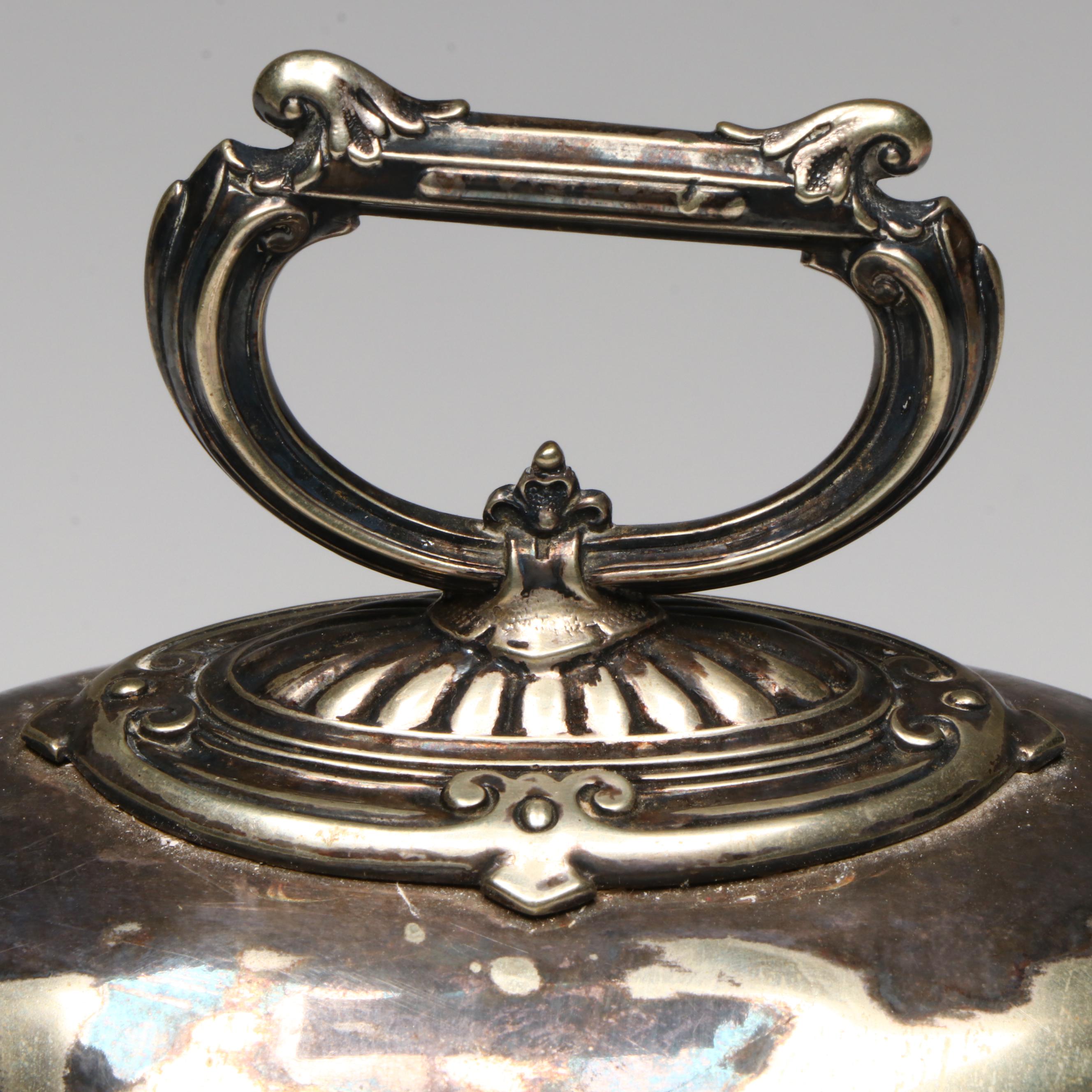 Georgian Style Atkin Brothers English Silver Plate Cloche