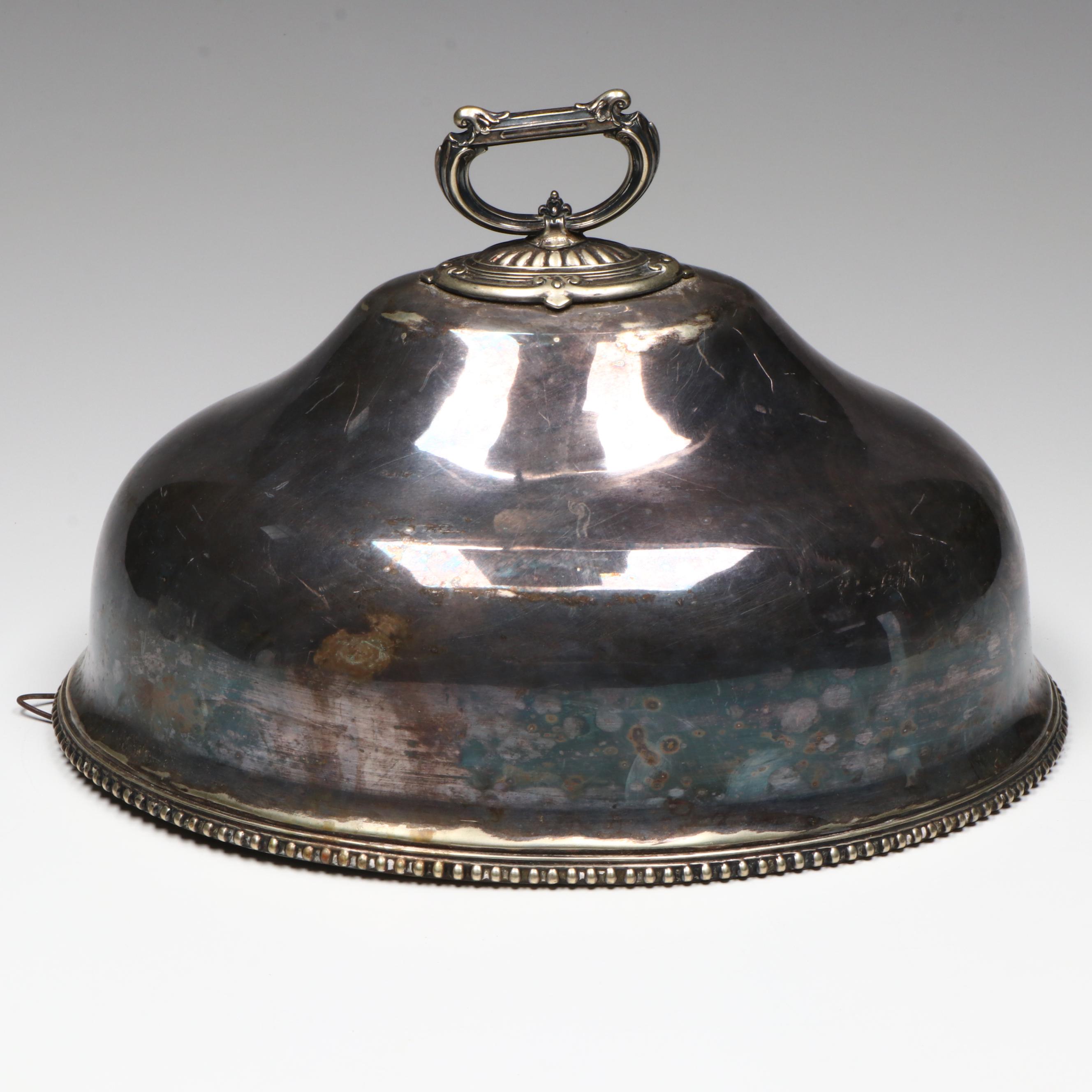 Georgian Style Atkin Brothers English Silver Plate Cloche