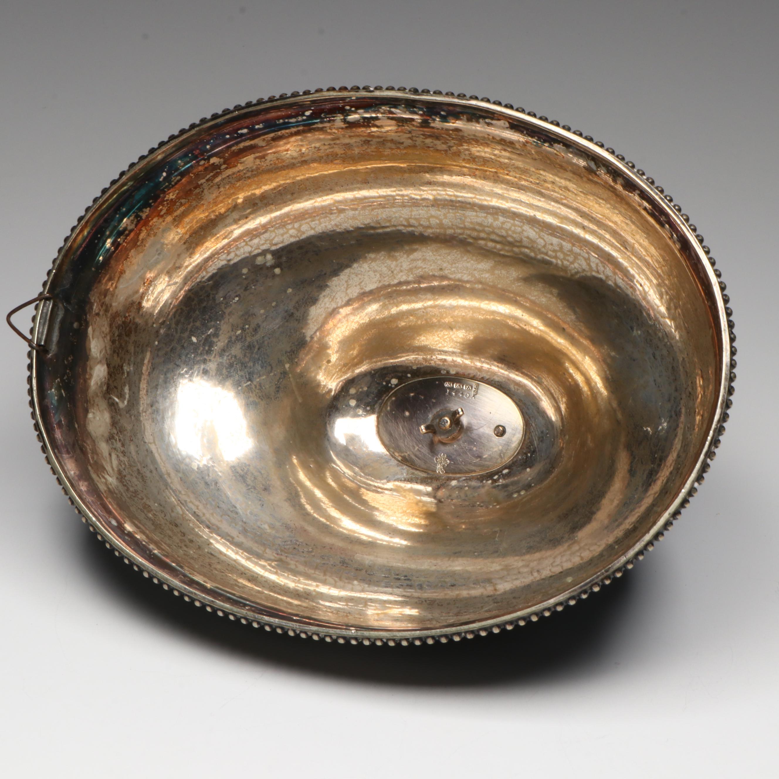 Georgian Style Atkin Brothers English Silver Plate Cloche