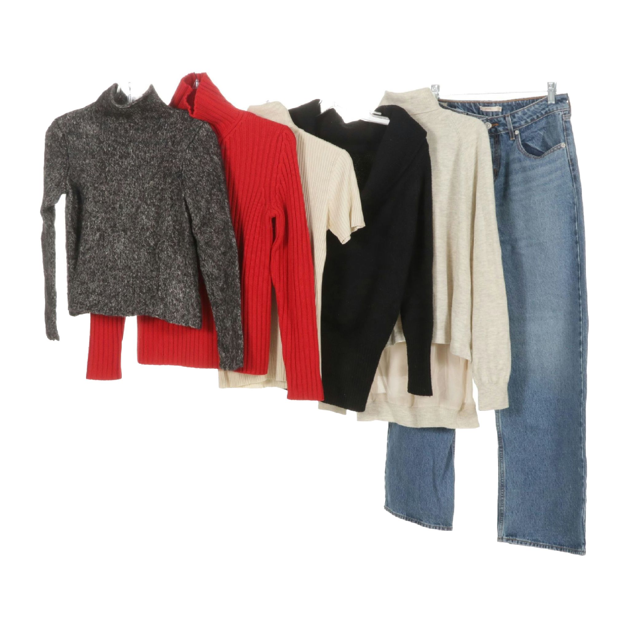 Levi's "Low Loose" Denim Jeans with Michael Kors, Ann Taylor and More Sweaters