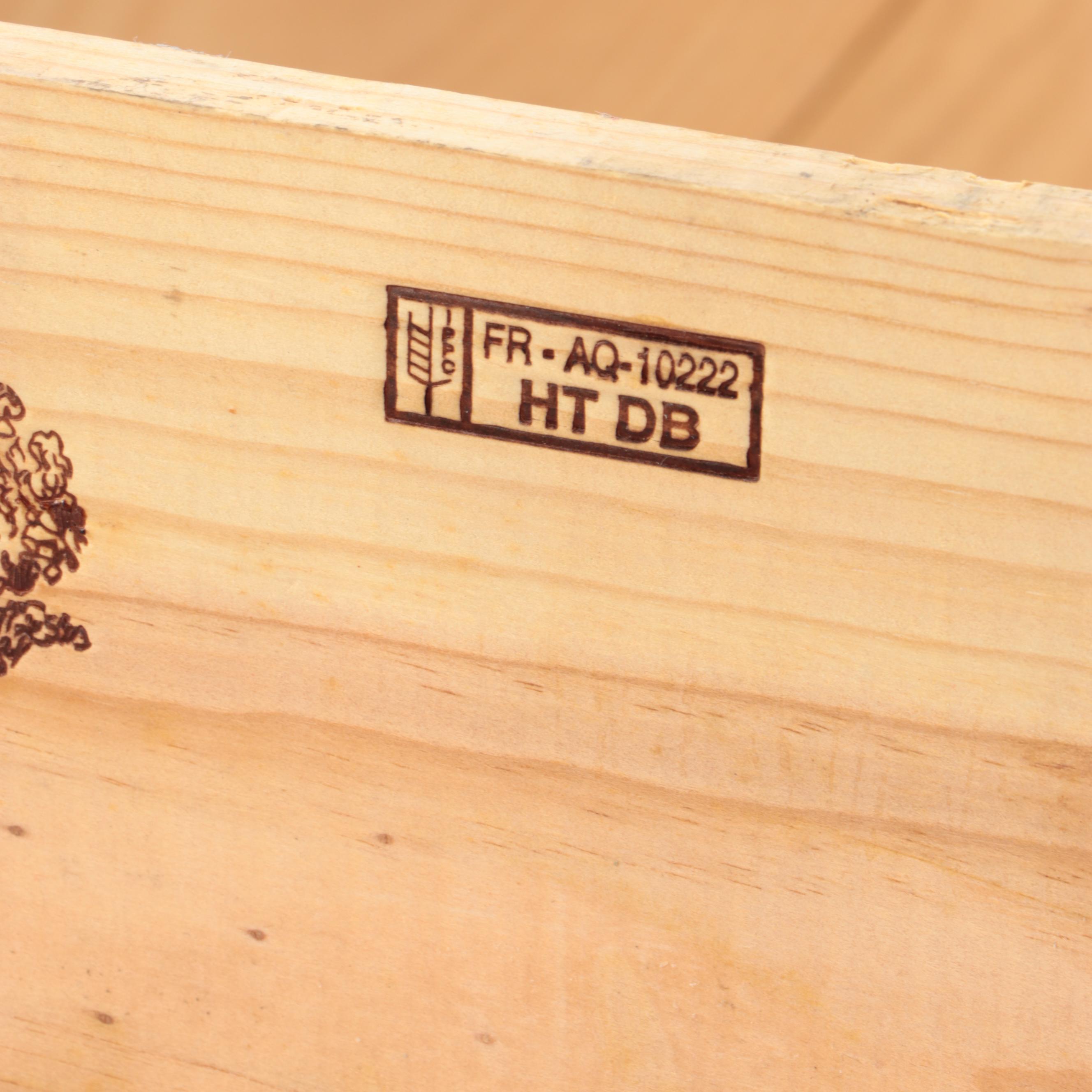 Chateau Blaignan Wooden Wine Crates